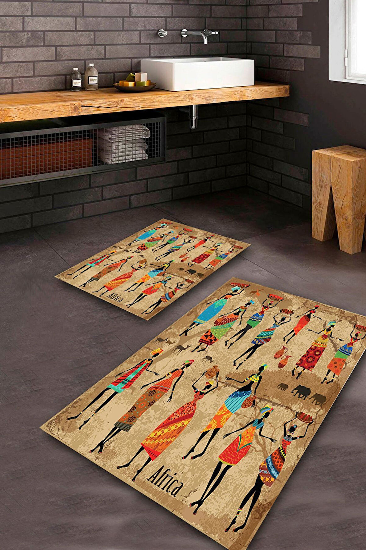 Multi Pvc Deri Taban Africa Banyo Klozet Takımı Saçaksız BPS-1814