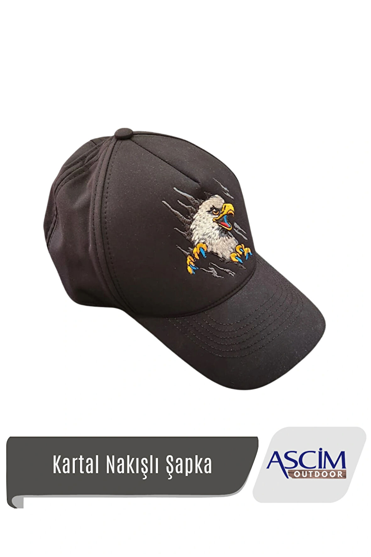  Ascim %100 Pamuk Beyzbol Unisex Şapka
