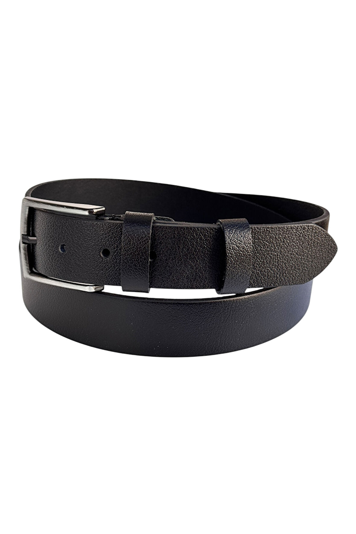 Battal Boy Hakiki Deri 4 cm. Tokalı Düz Model Spor Erkek Kemer Siyah