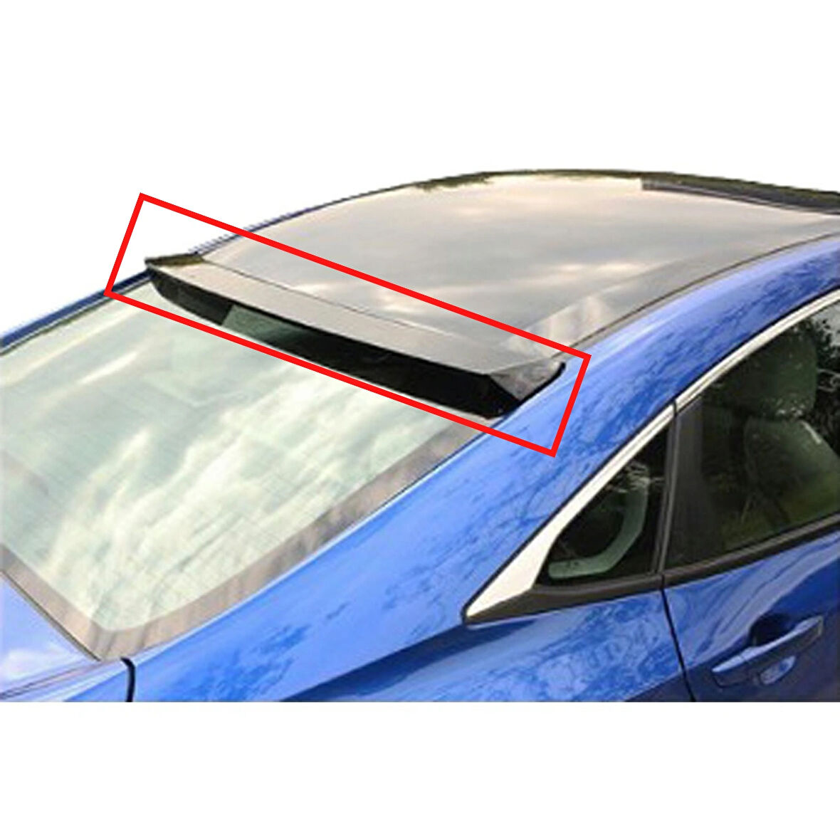 HONDA CIVIC FC5 (2015-2021) FİBER CAM ÜSTÜ SPOİLER PARLAK SİYAH BOYALI