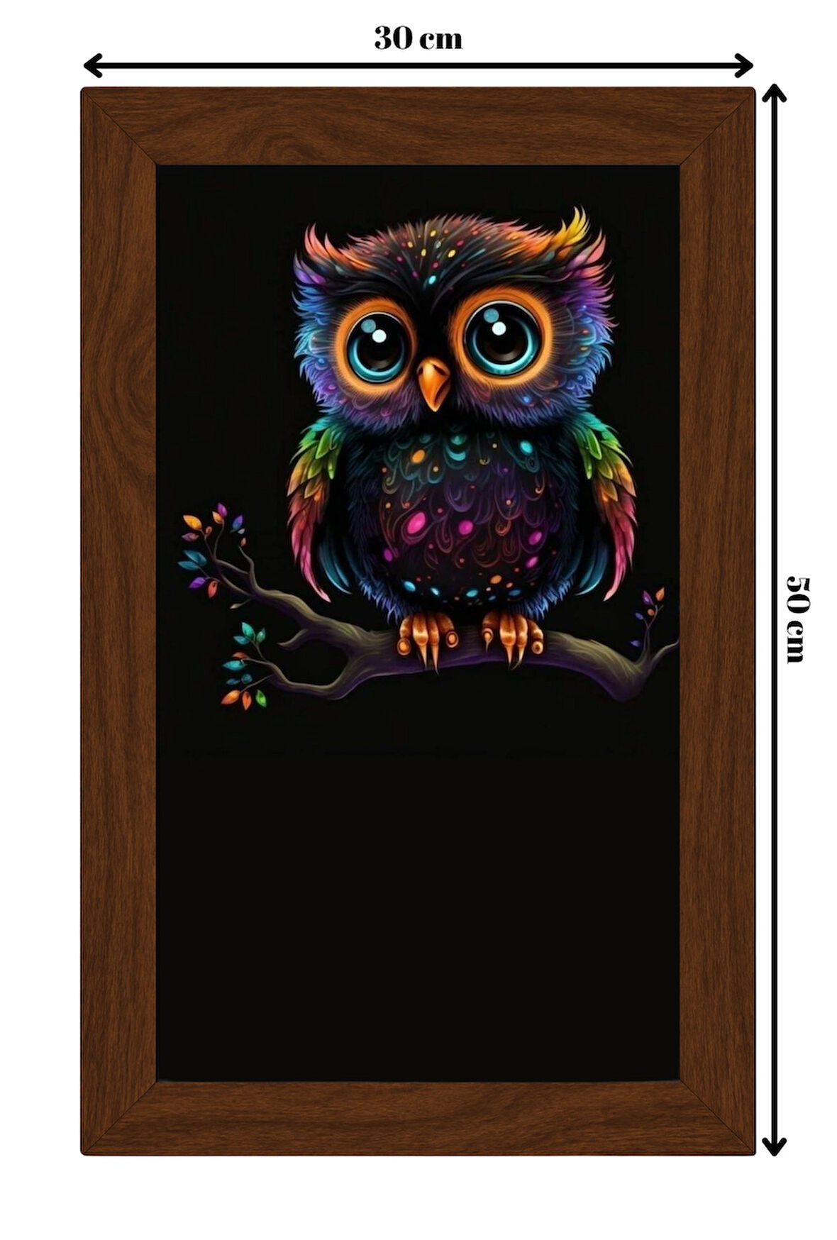 SERAMİK ÜZERİNE AHŞAP ÇERÇEVELİ 30x50cm TABLO NO:87