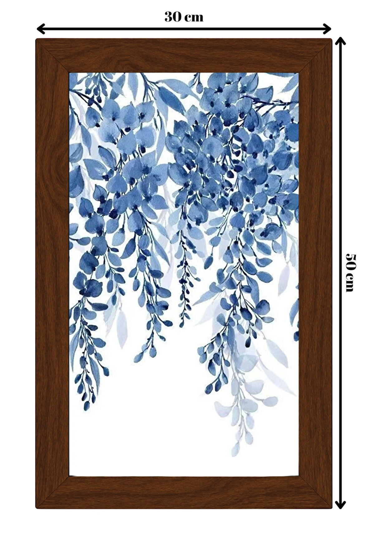 SERAMİK ÜZERİNE AHŞAP ÇERÇEVELİ 30x50cm TABLO NO:71