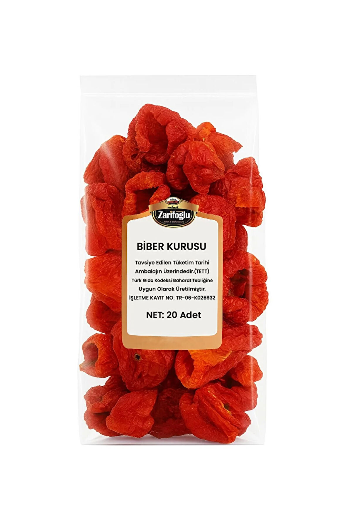 Dolmalık Antep Biber Kurusu 20 Adet