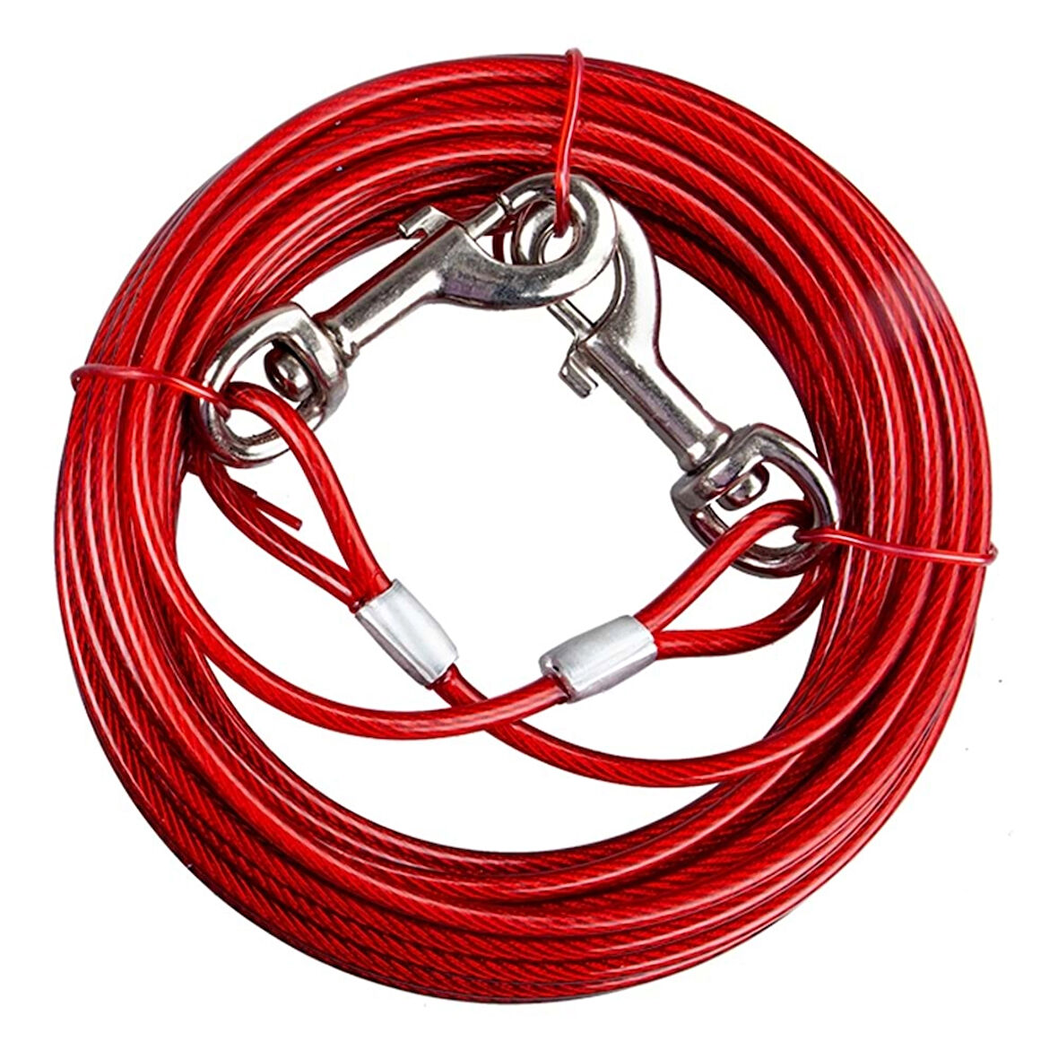 SL310 | 5mm x 5 Metre Bahçe Bağlama Çelik Halat  -  Büyük Irk Köpek