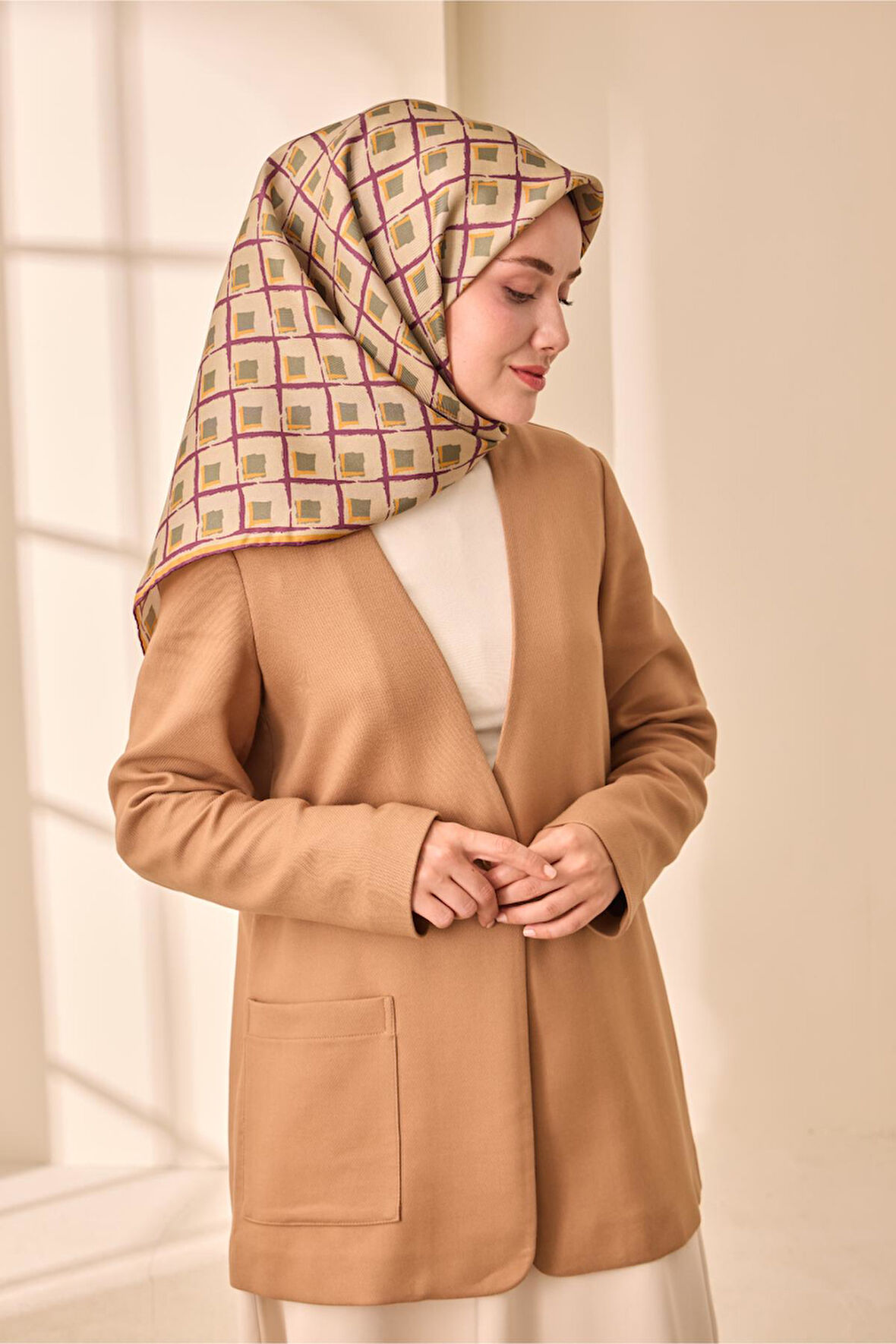 Twill İpek Eşarp 11474