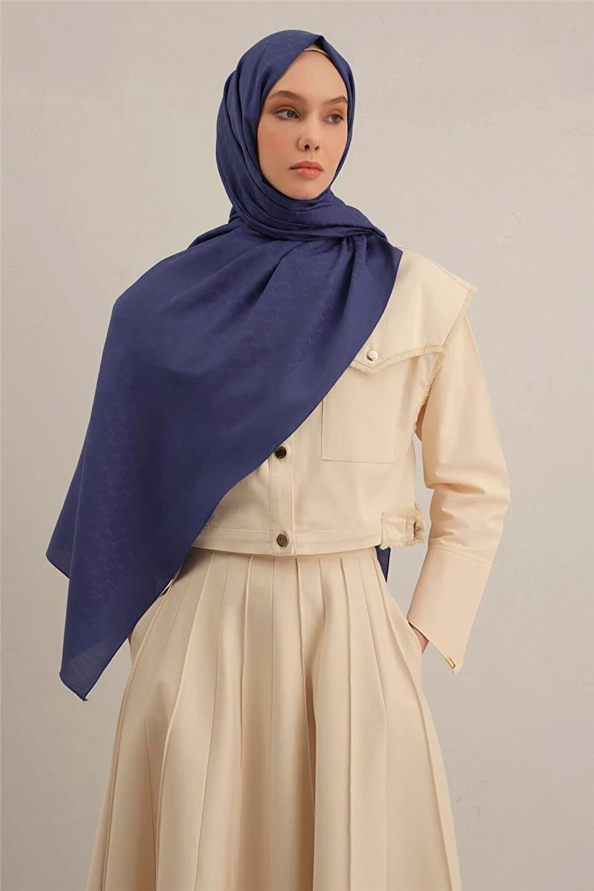 Link Desen Bambu Cotton Şal 2