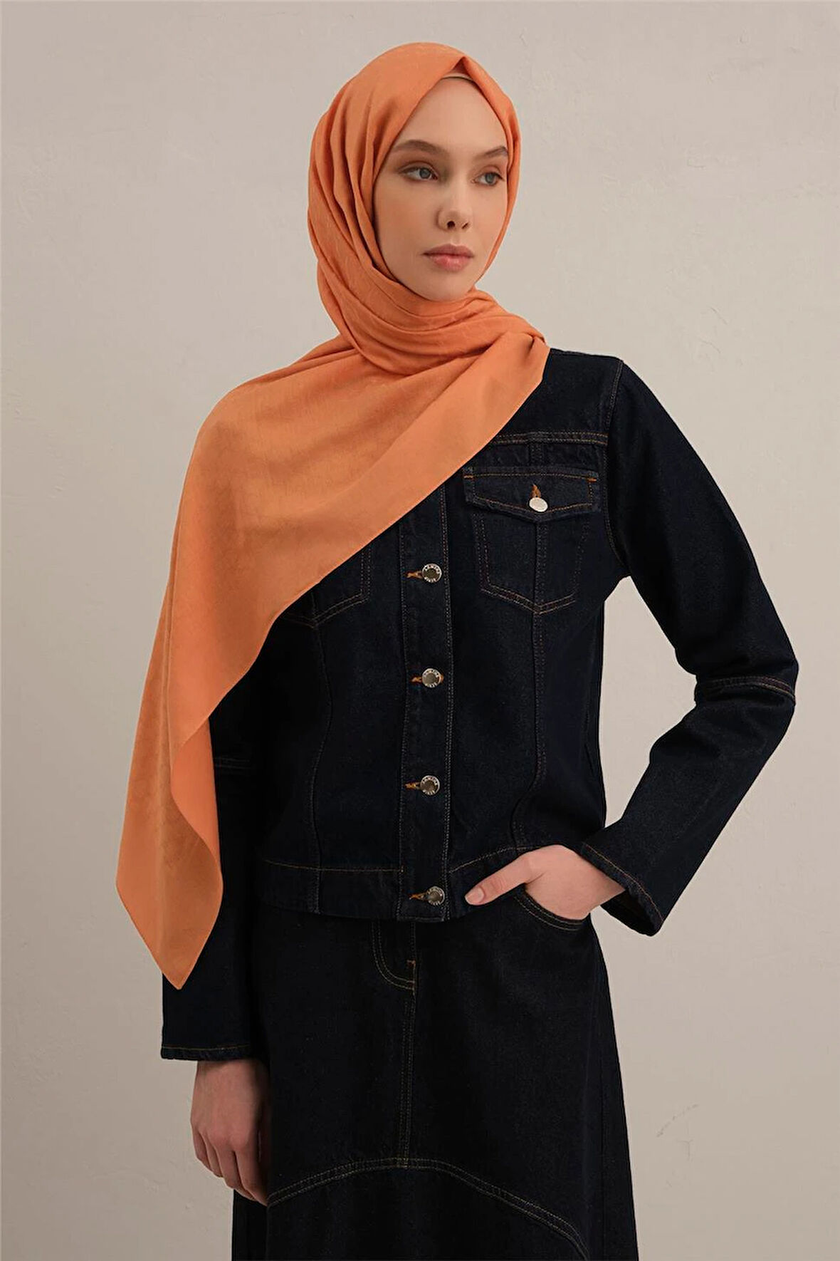 Link Desen Bambu Cotton Şal 2