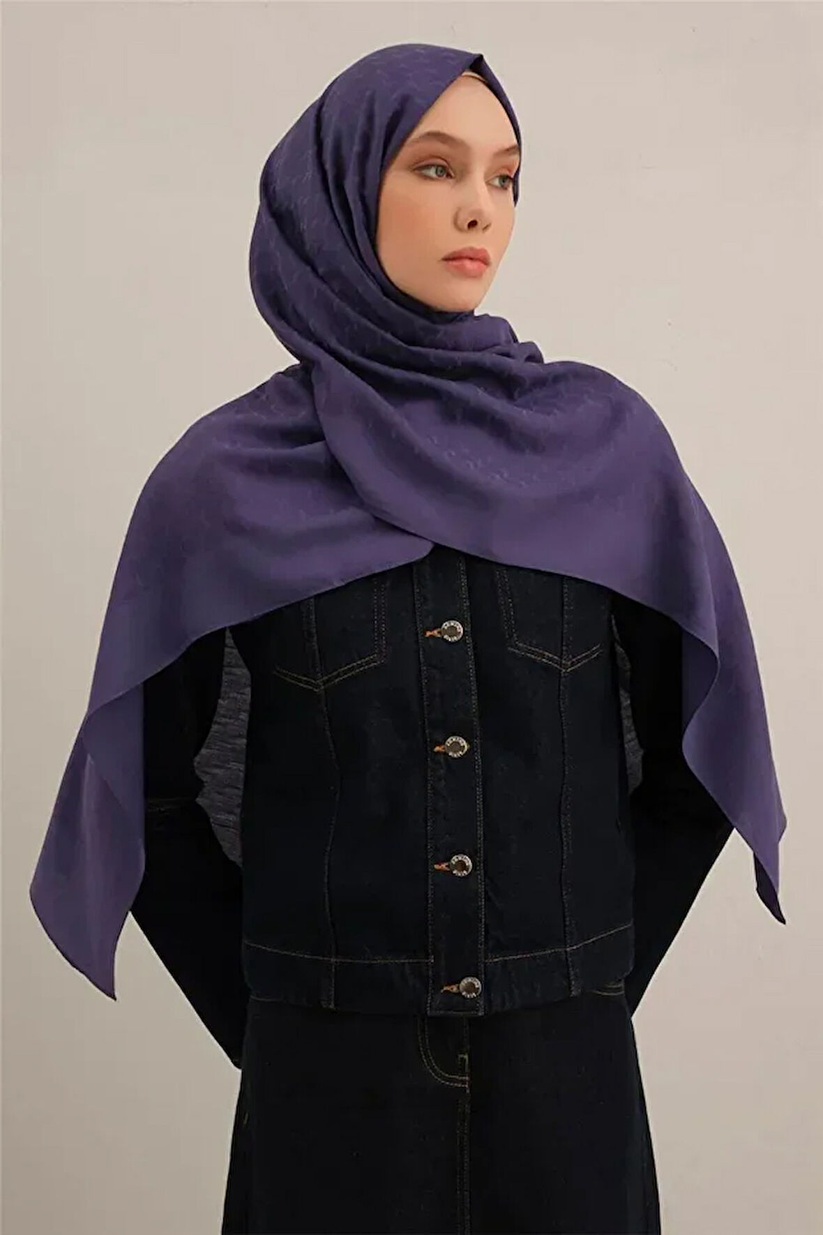 Link Desen Bambu Cotton Şal 2