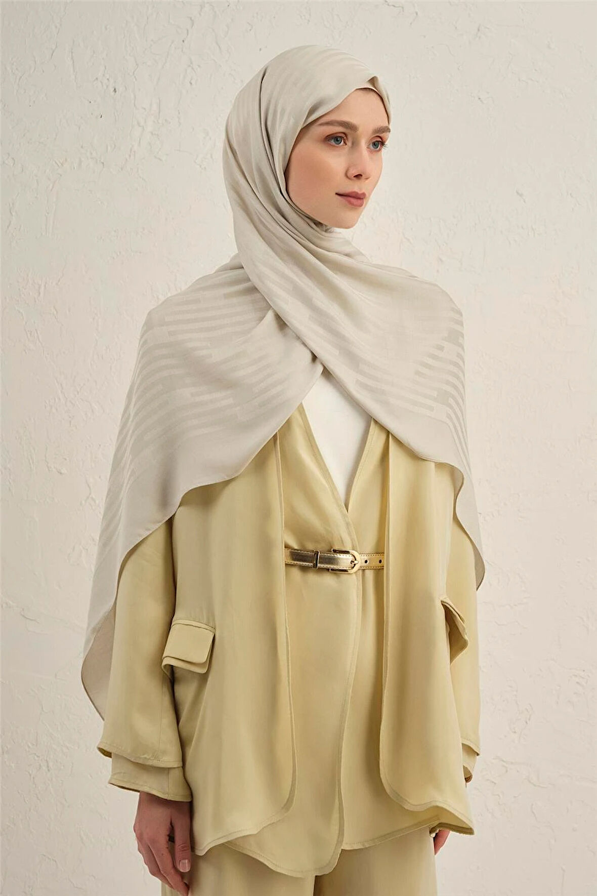 Lyocell Viscon Stripes Desenli Şal 2