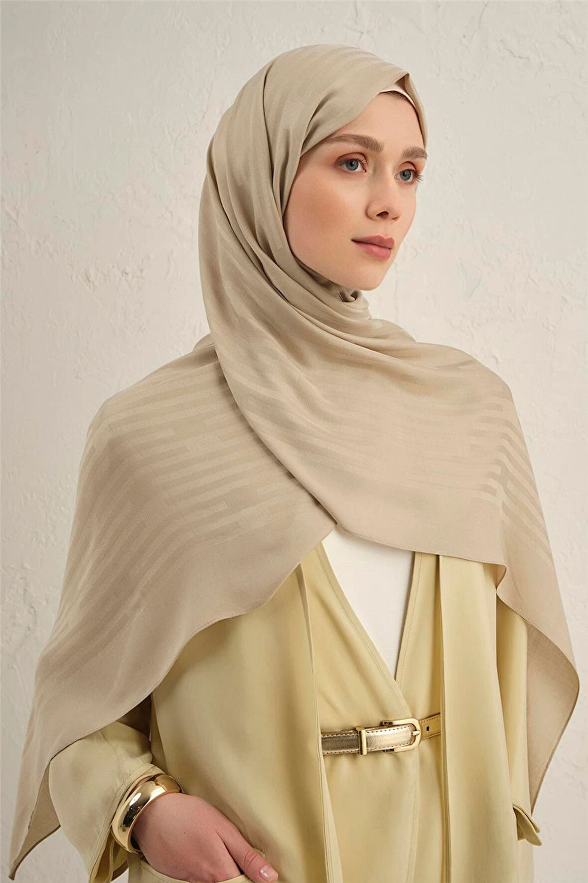 Lyocell Viscon Stripes Desenli Şal 2