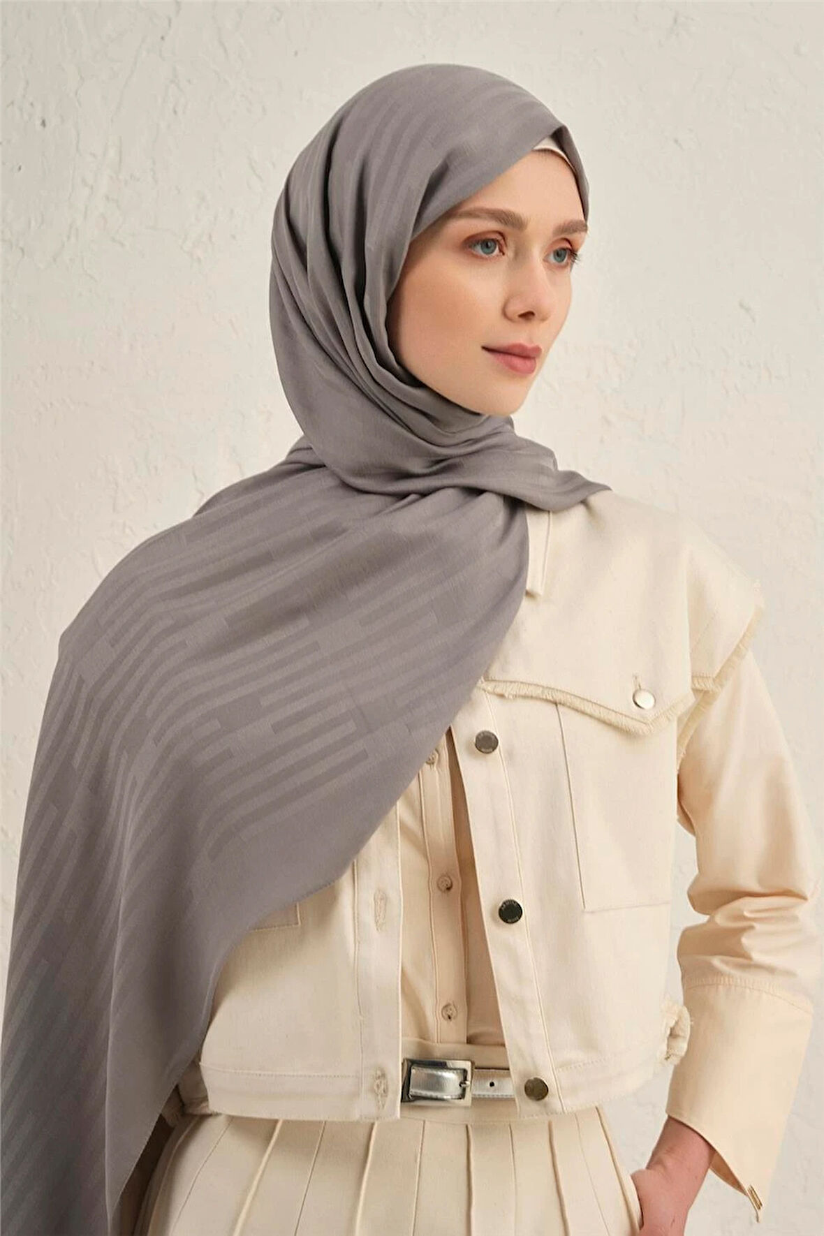 Lyocell Viscon Stripes Desenli Şal 2