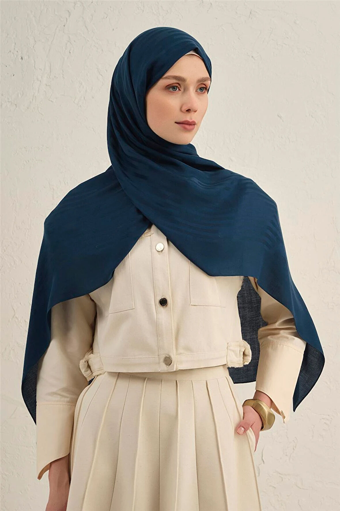 Lyocell Viscon Stripes Desenli Şal 2