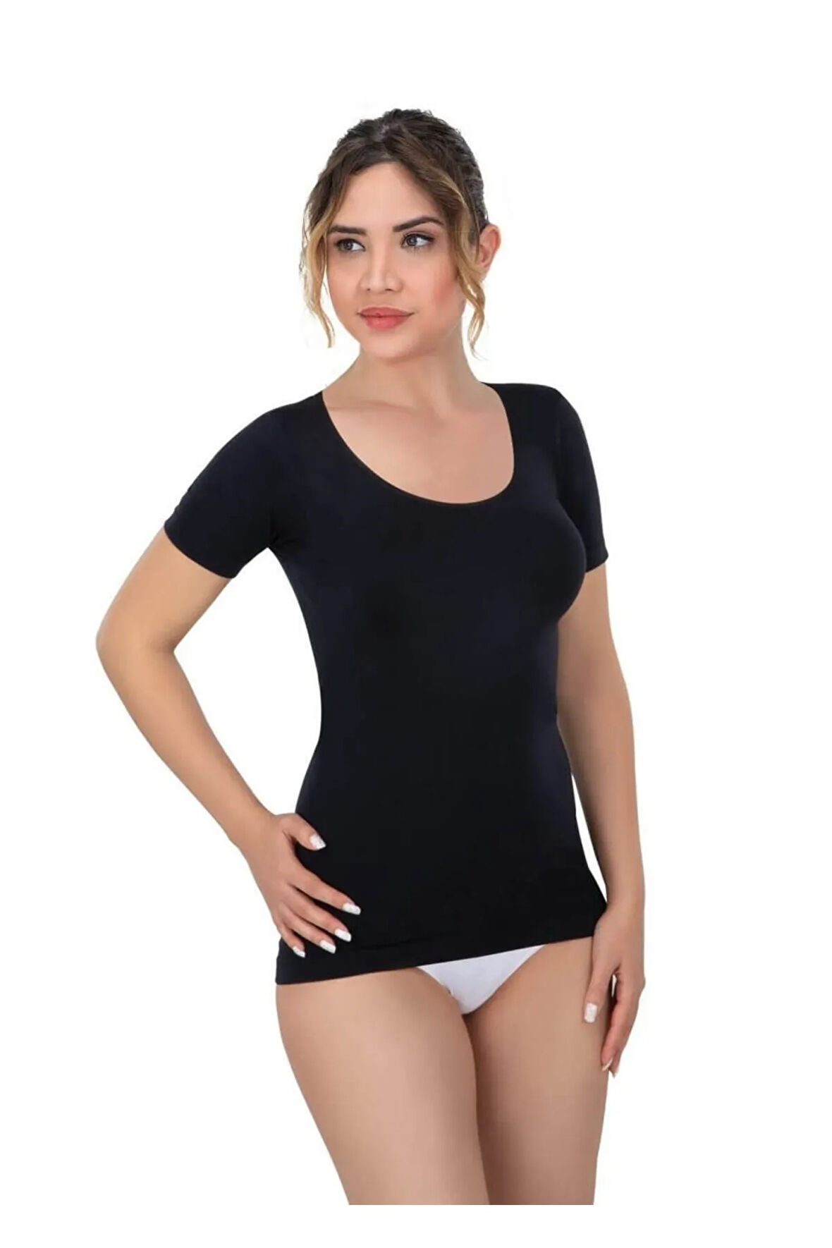 Soft Yarım Kol Kadın Atlet 5004