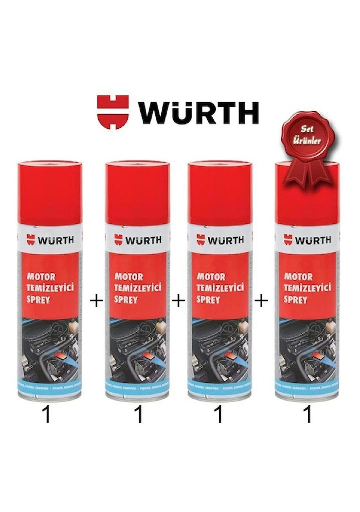 Würth Motor Temizleme Spreyi (4 ADET)