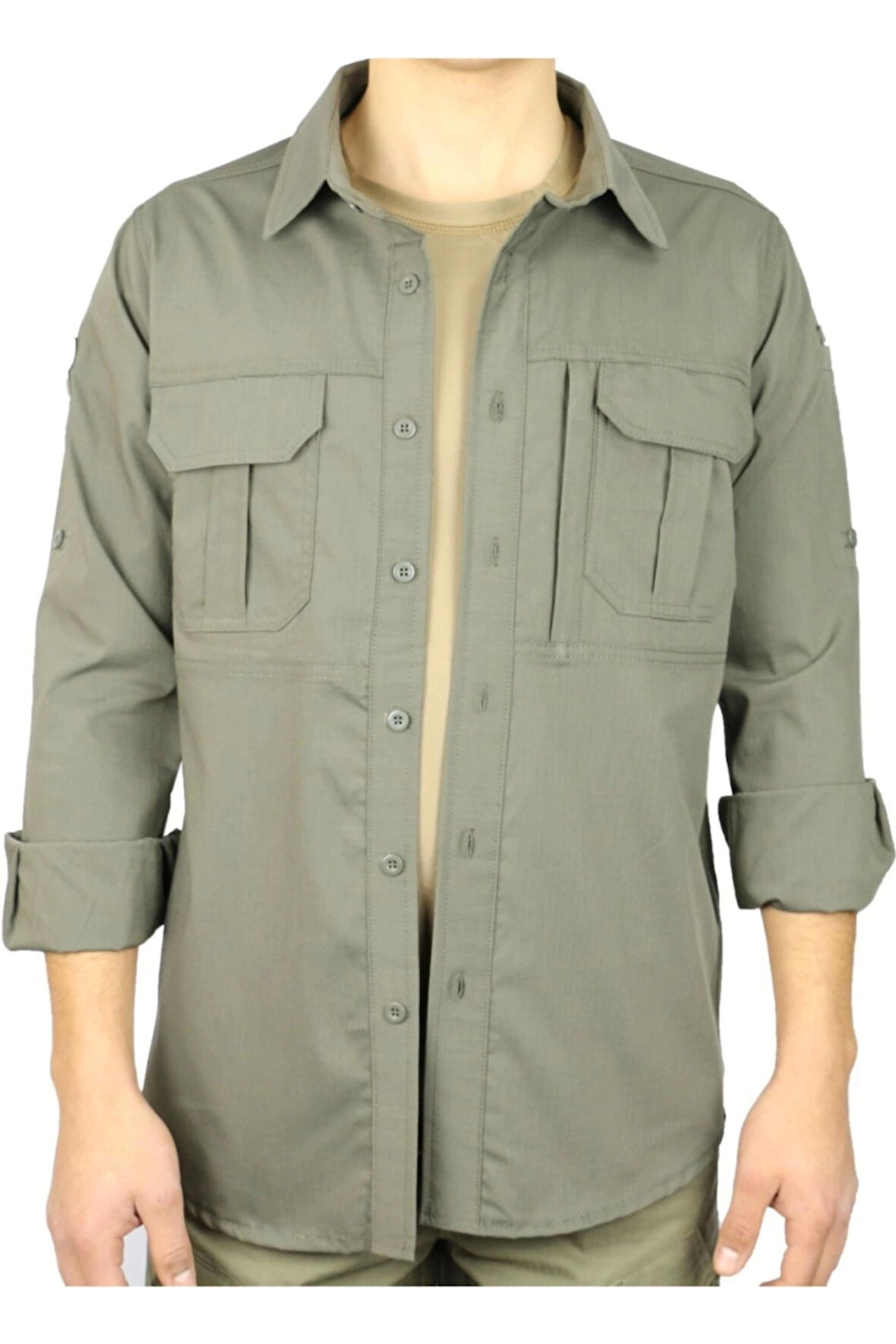Tactical Gömlek Açık Haki Renk