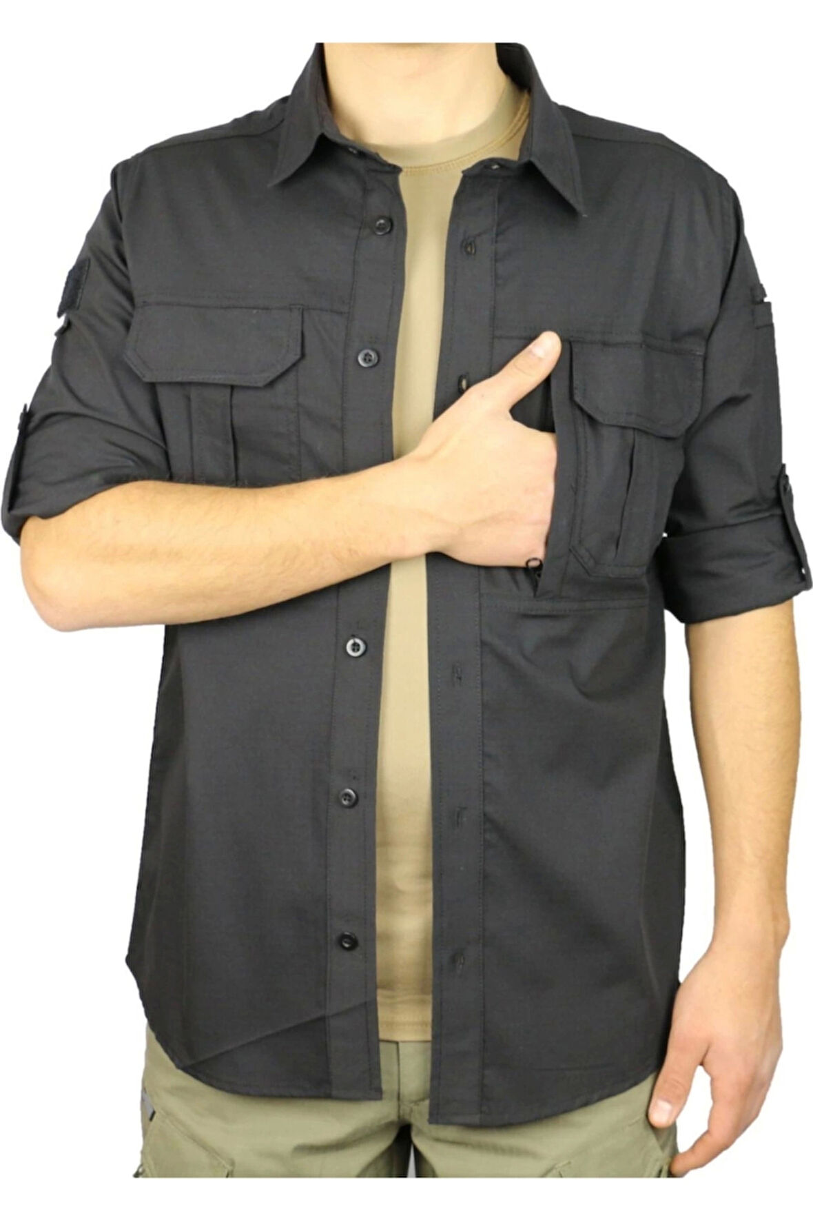 Combat Tactical Gömlek Siyah Renk