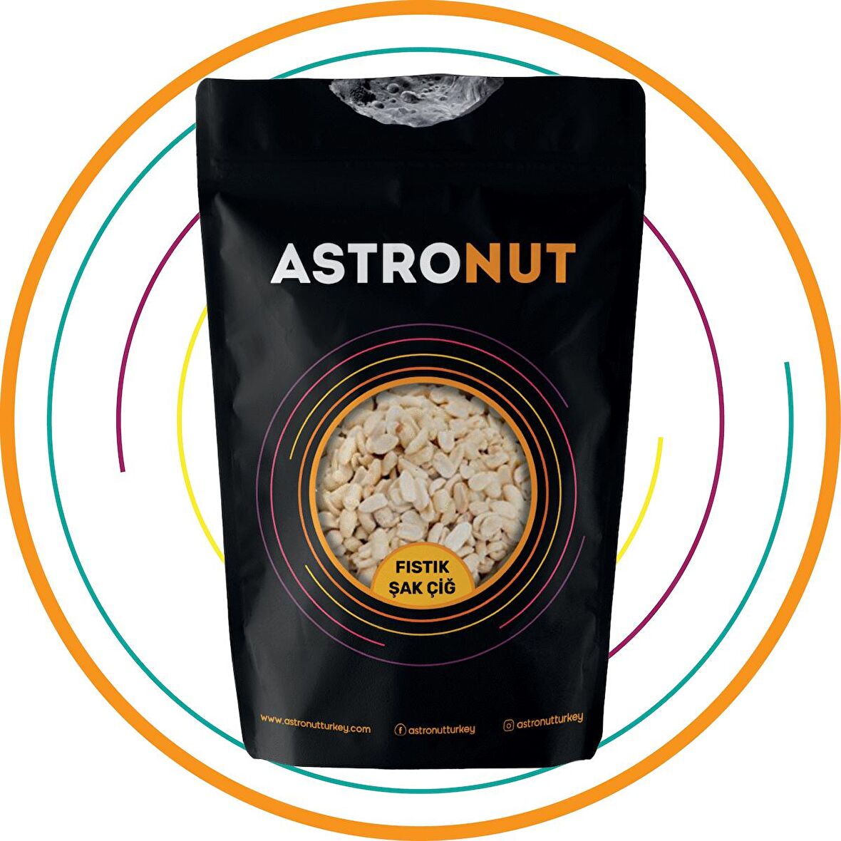 Astronut Yer Fıstık Şak Çiğ 500 gr