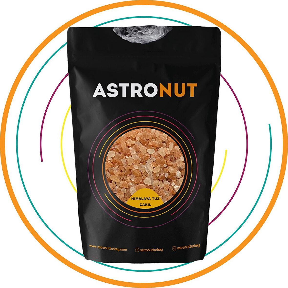 Astronut Himalaya Tuzu Pembe Çakıl 500 Gr