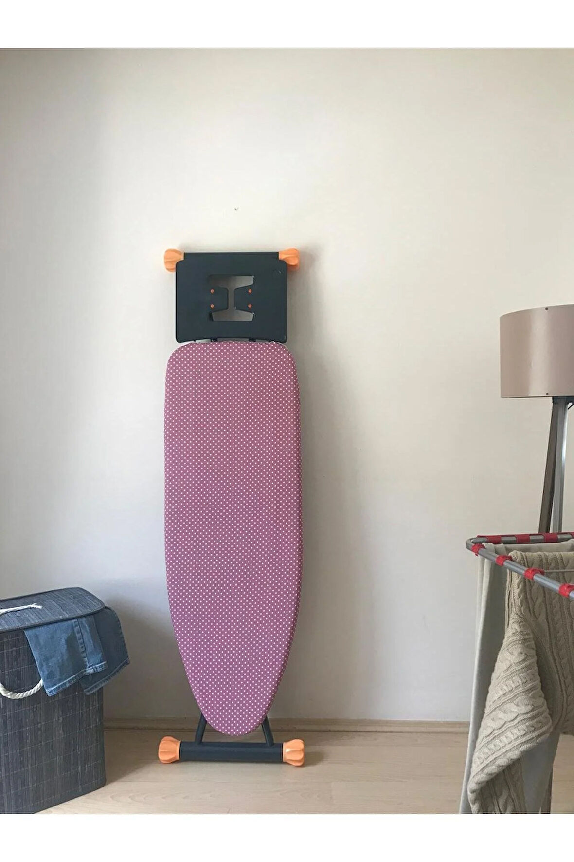 İpli Ayarlanabilir Isıya Dayanıklı Keçeli Stoperli Ütü Masası Kılıfı Örtüsü Bezi 55x140cm Laydbird