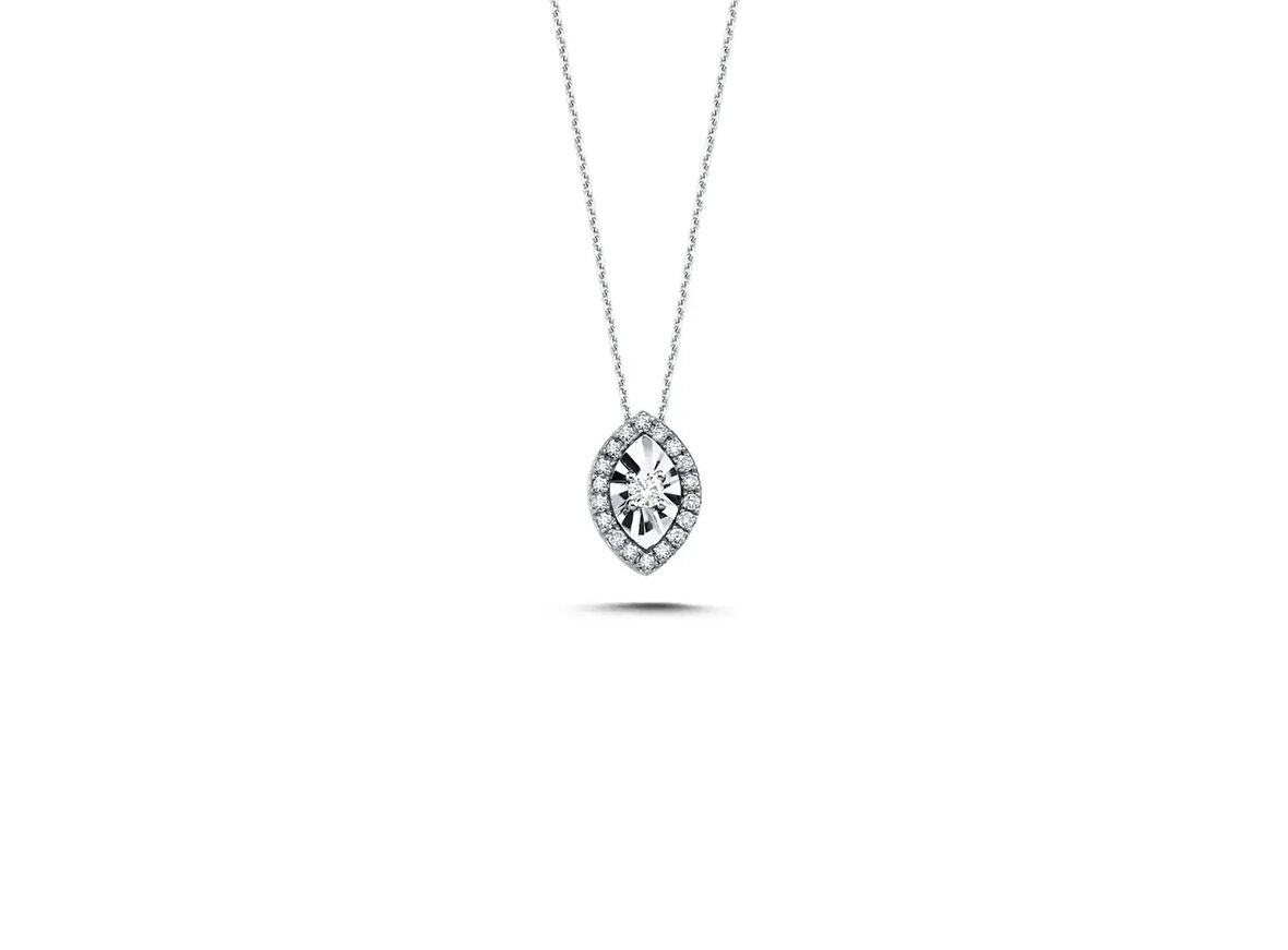 0,12ct Pırlanta Magic Damla Kolye