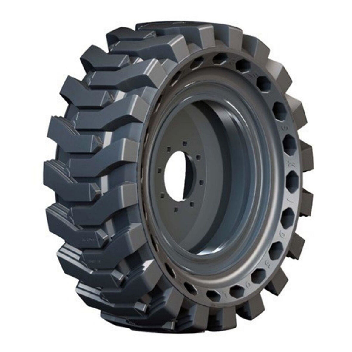 31x10-16 Skid Solid Jantlı Sağ Bobcat Lastiği