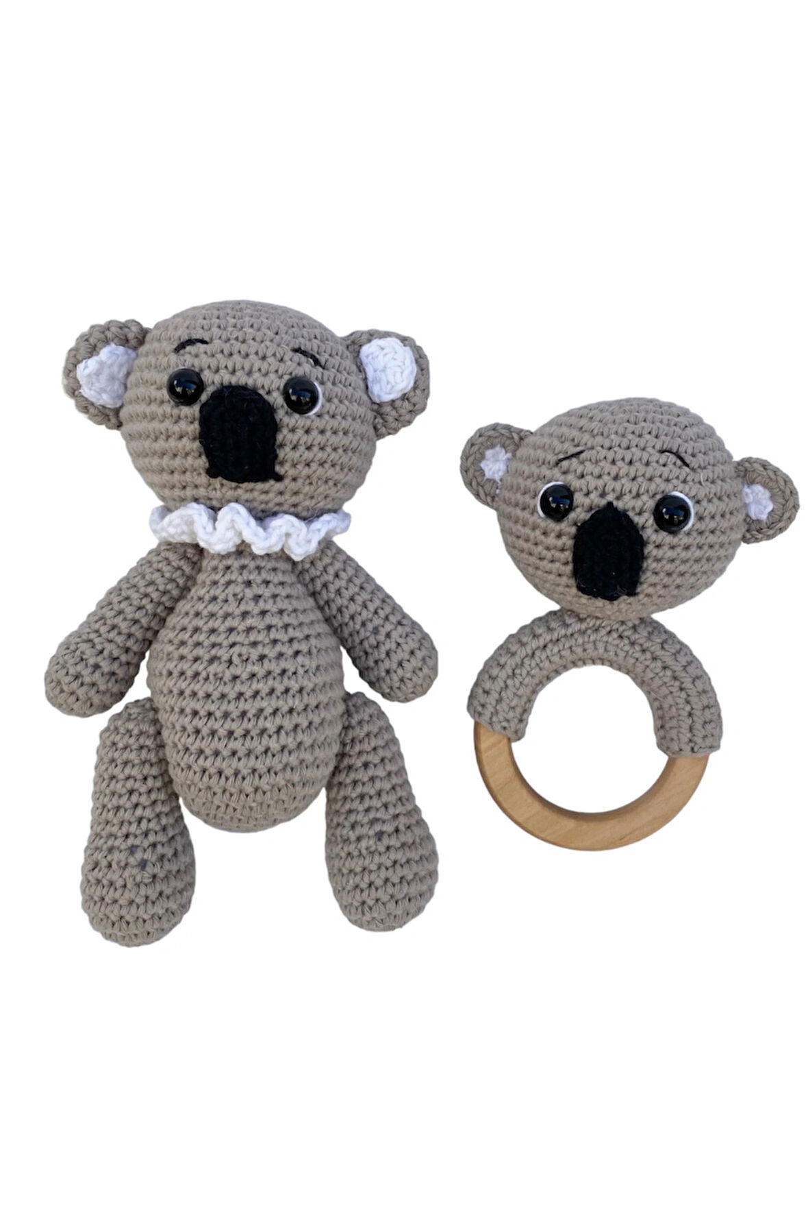 Amigurumi Koala Uyku Arkadaşı Ve Diş Kaşıyıcı Seti