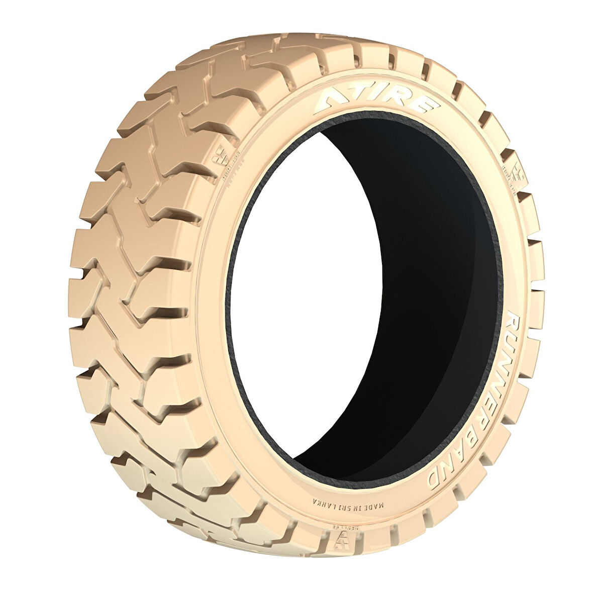 18x6-12.125 Runner Band Çemberli Dişli İz Bırakmayan Dolgu Forklift Lastiği