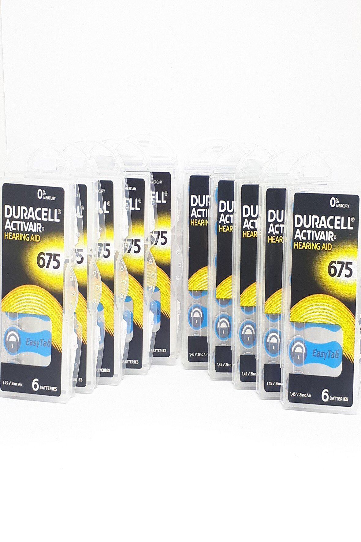 Duracell 675 Numara İşitme Cihaz Pili Kulaklık Pili 6'lı*10 Pa...