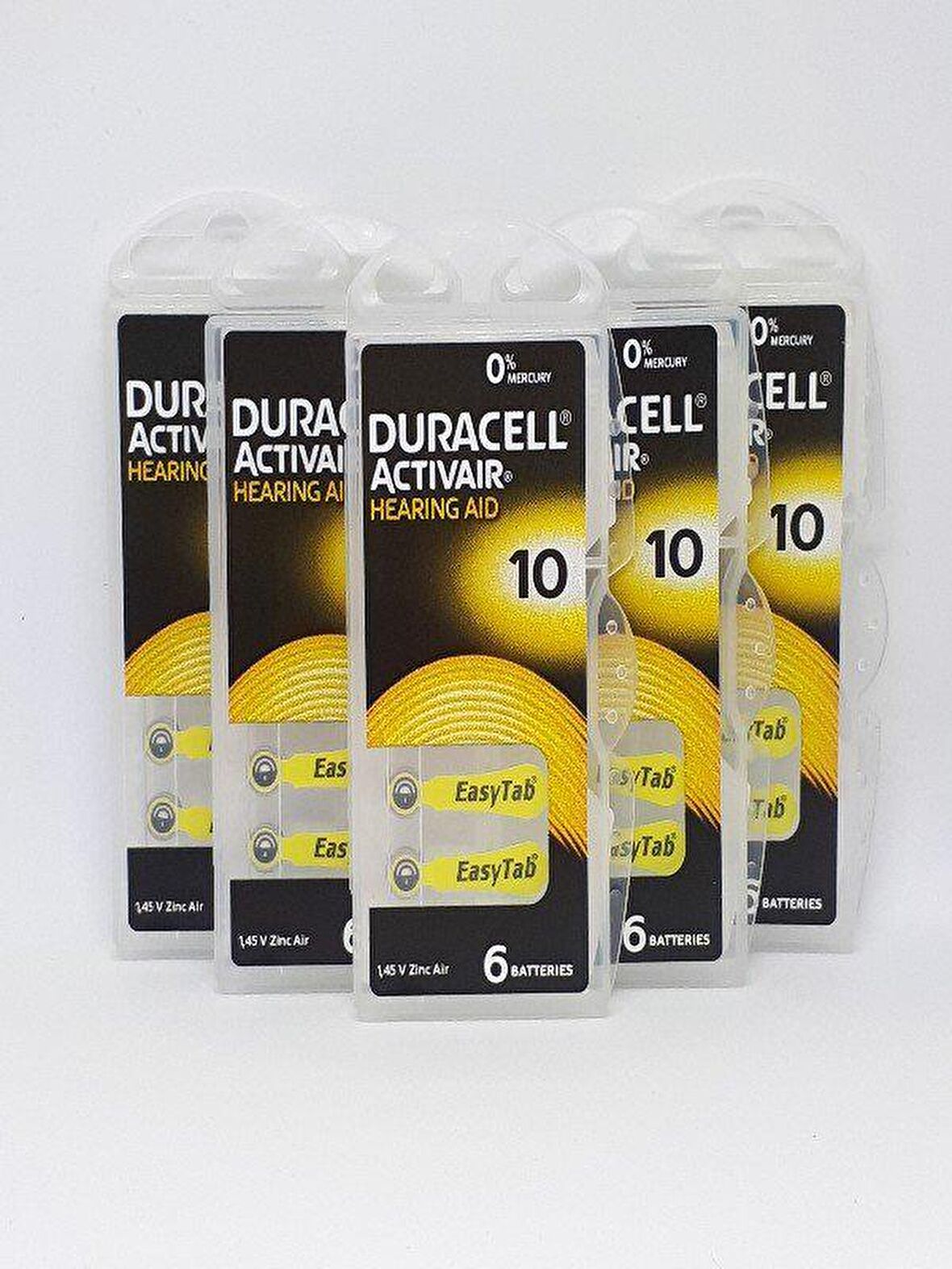 Duracell 10 Numara Kulaklık Pili 6'lı-5 Paket 5*6