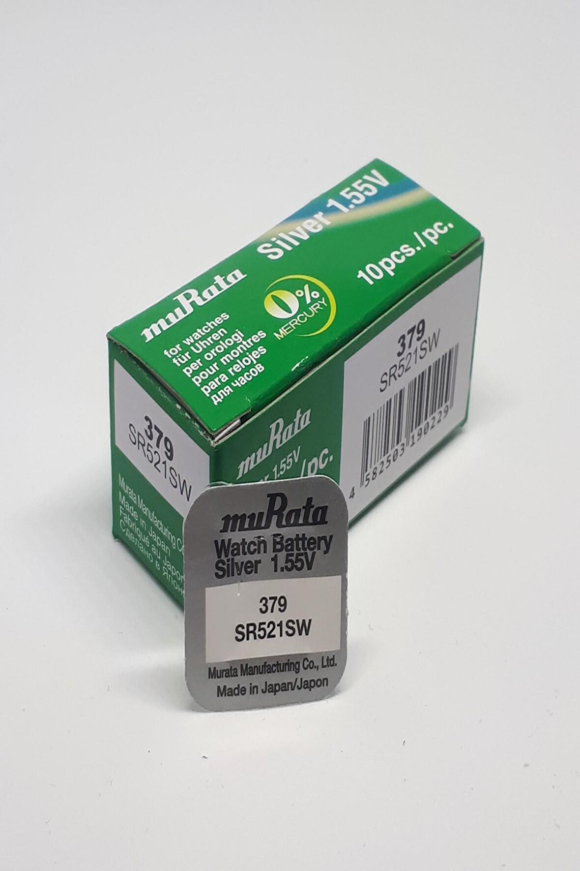 Murata Sony 379 SR521SW 1,55V Saat Pili - 10 ADET