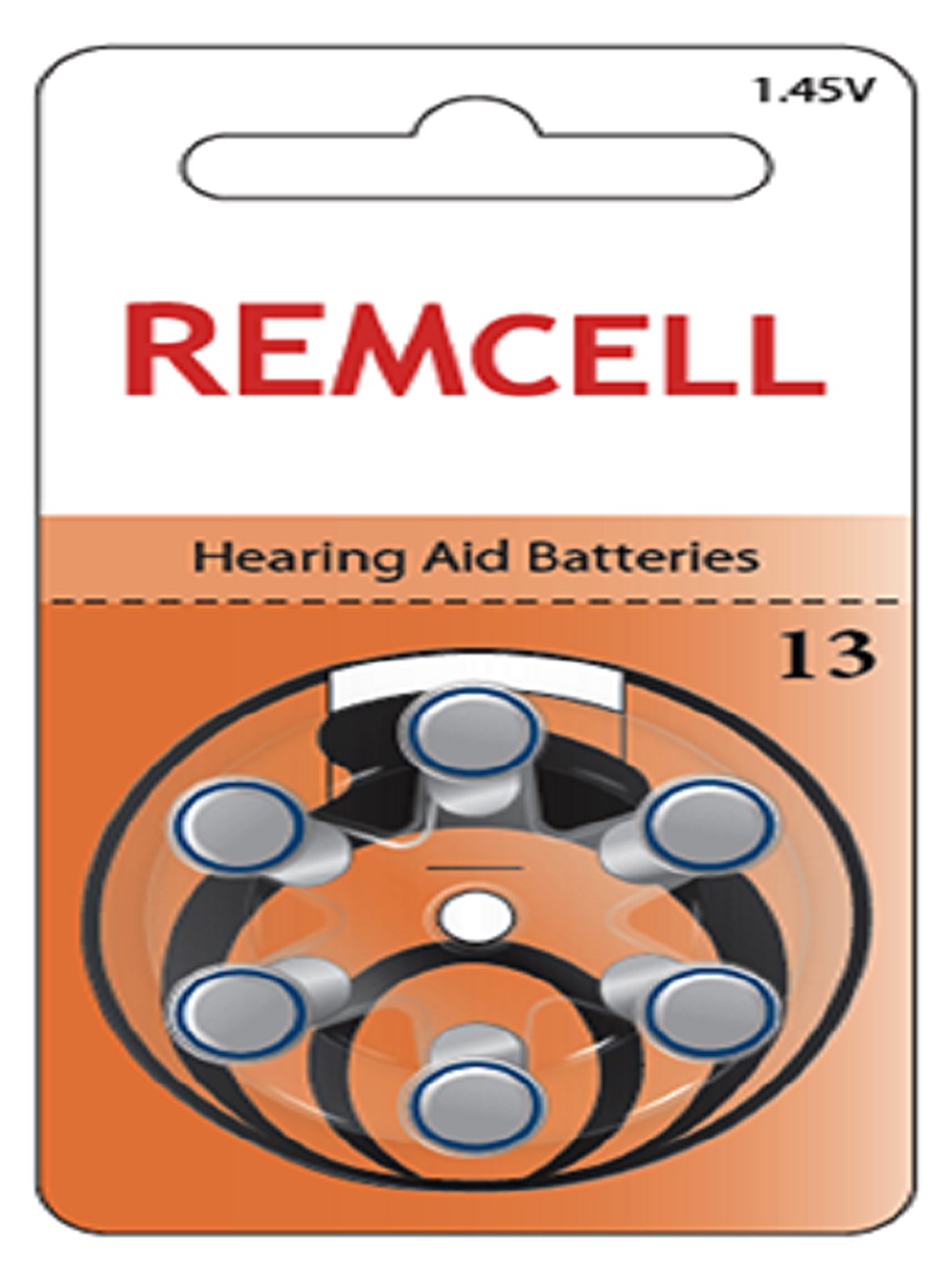 Remcell 13 Numara İşitme Cihaz Pili Kulaklık Pili 6'lı Blister-1 PAKET
