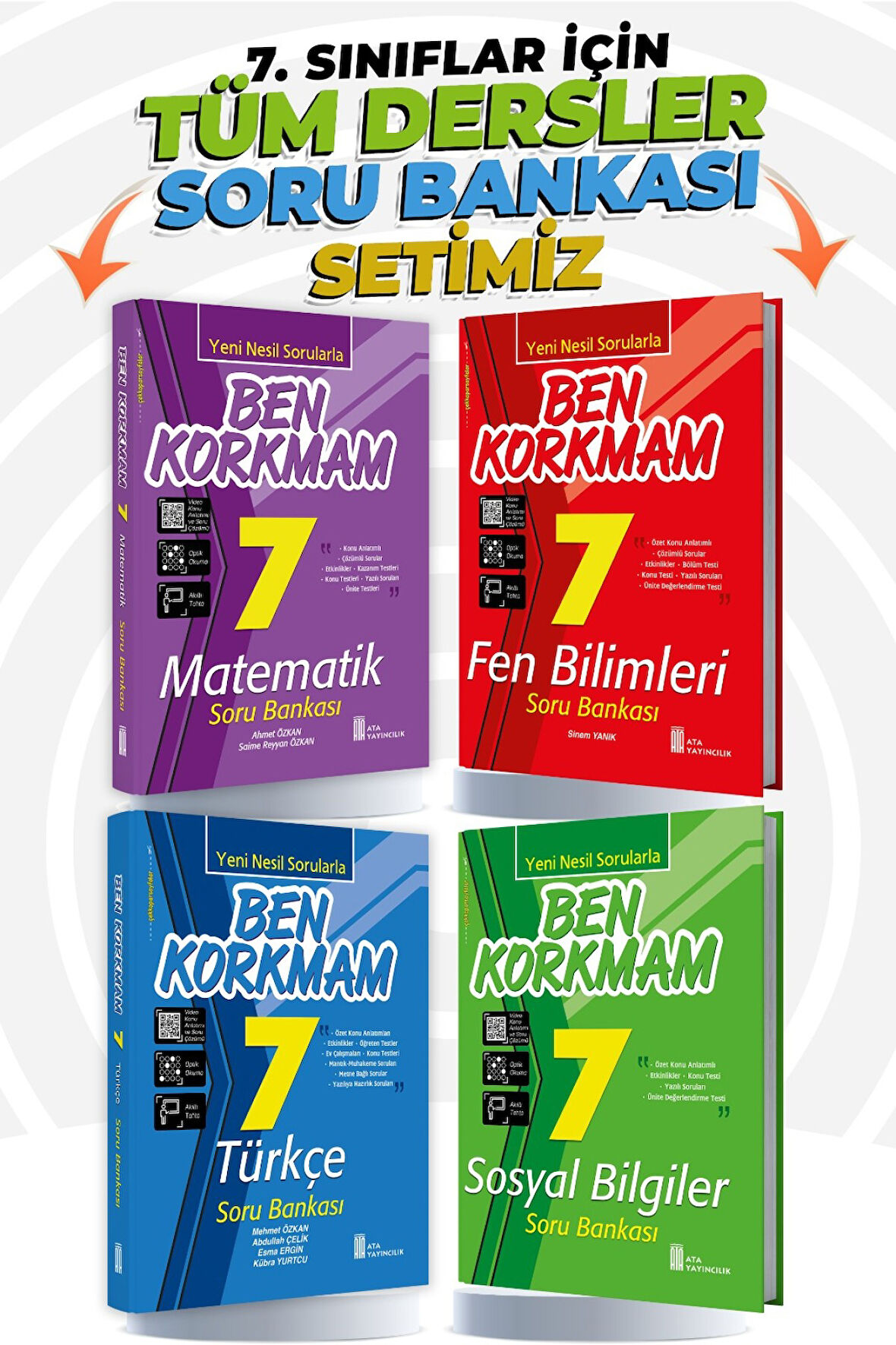 7. Sınıf Tüm Dersler Soru Bankası Seti