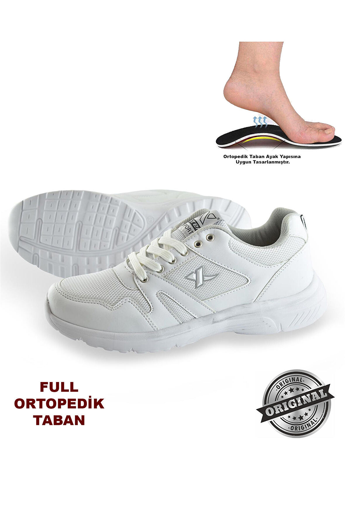 129 Ortopedik Rahat Unisex Erkek Kadın Spor Ayakkabı (36-44)