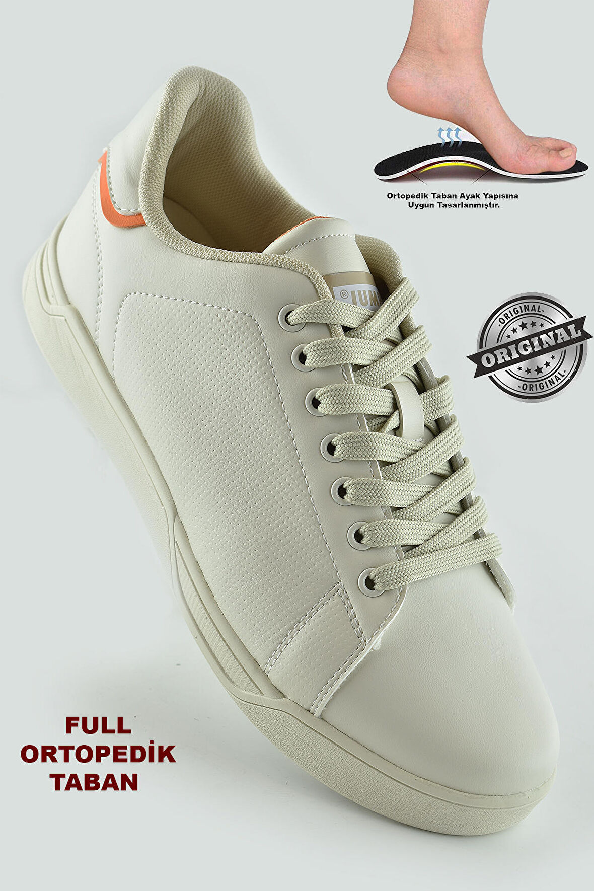 Jump 27974 Ortopedik Cilt malzeme Suya Dayanıklı Erkek Spor Ayakkabı 
