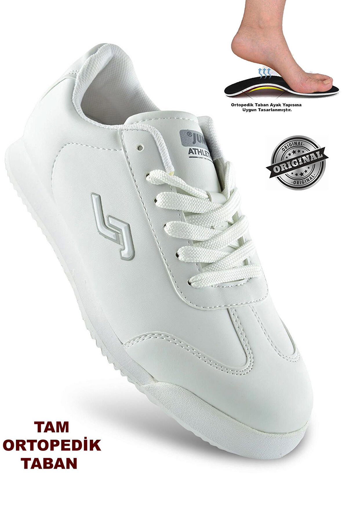 Jump 28165  Siyah Erkek Spor Ayakkabı Yürüyüş Spor Ayakkabı 