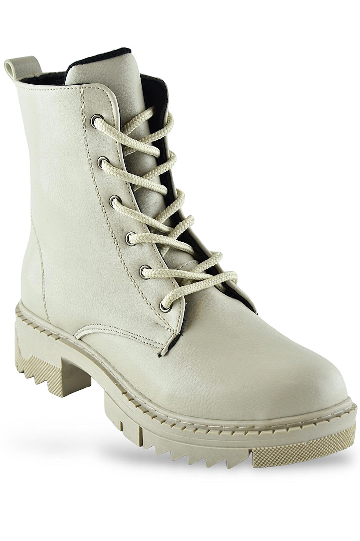 785 Günlük Bağcıklı Fermuarlı Siyah Kadın Bot Ayakkabı Kışlık Kadın Bot