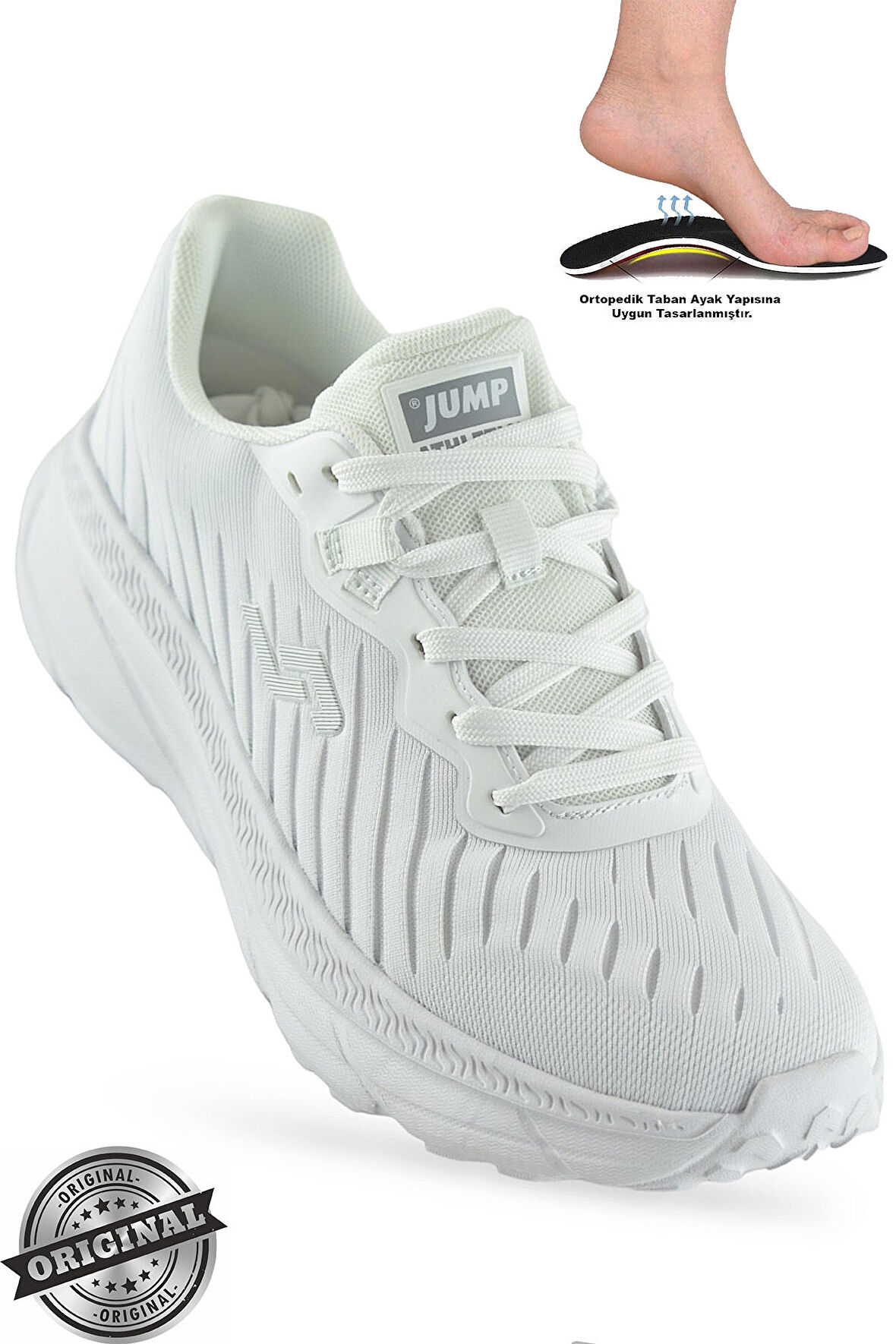 Jump Eva Hafif Taban Ortopedik Taban Erkek Spor Ayakkabı Tekstil Malzeme 29769
