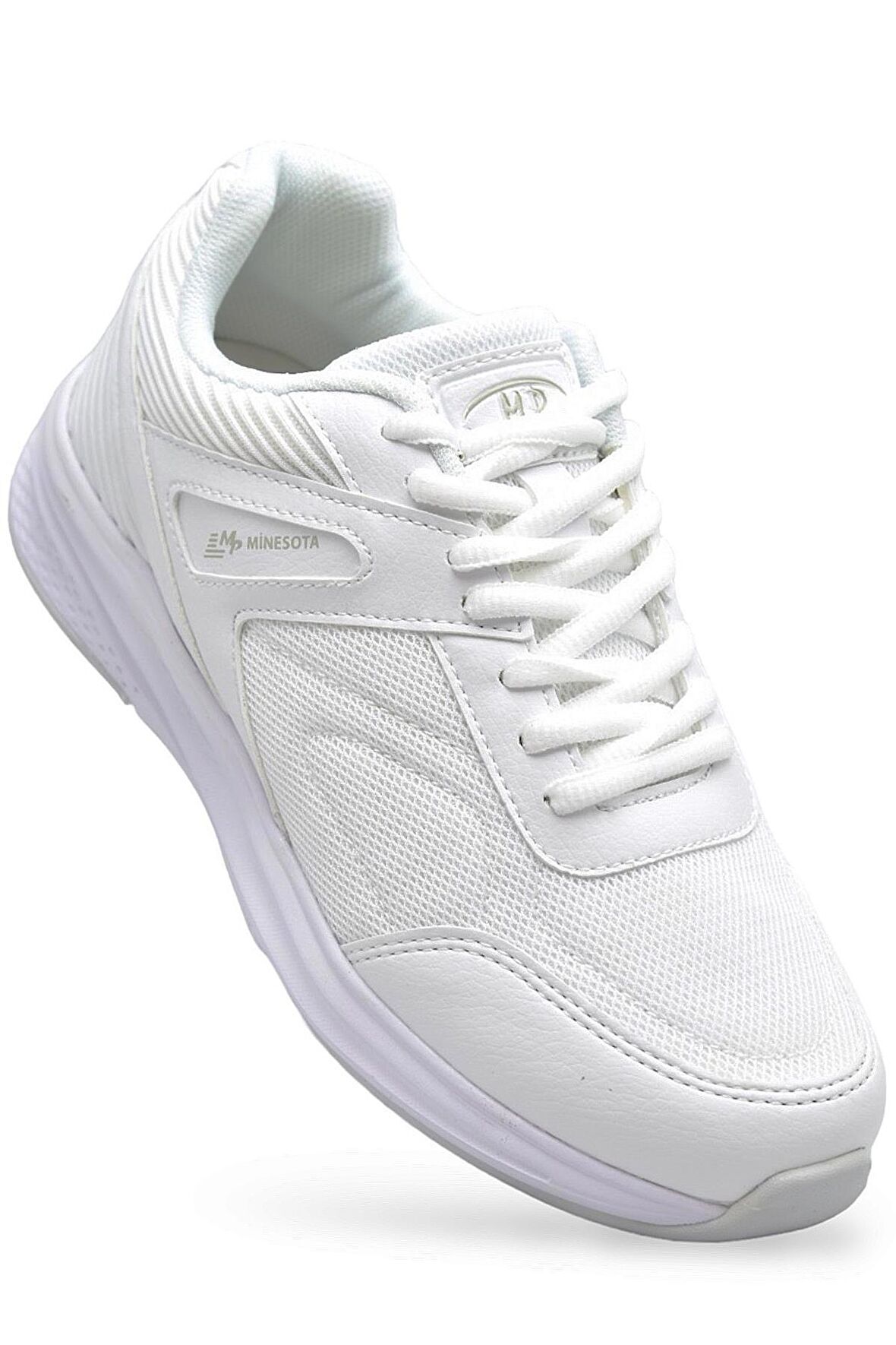 1543 Tam Ortopedik Taban Günlük Unisex Spor Ayakkabı Siyah Beyaz Spor Ayakkabı