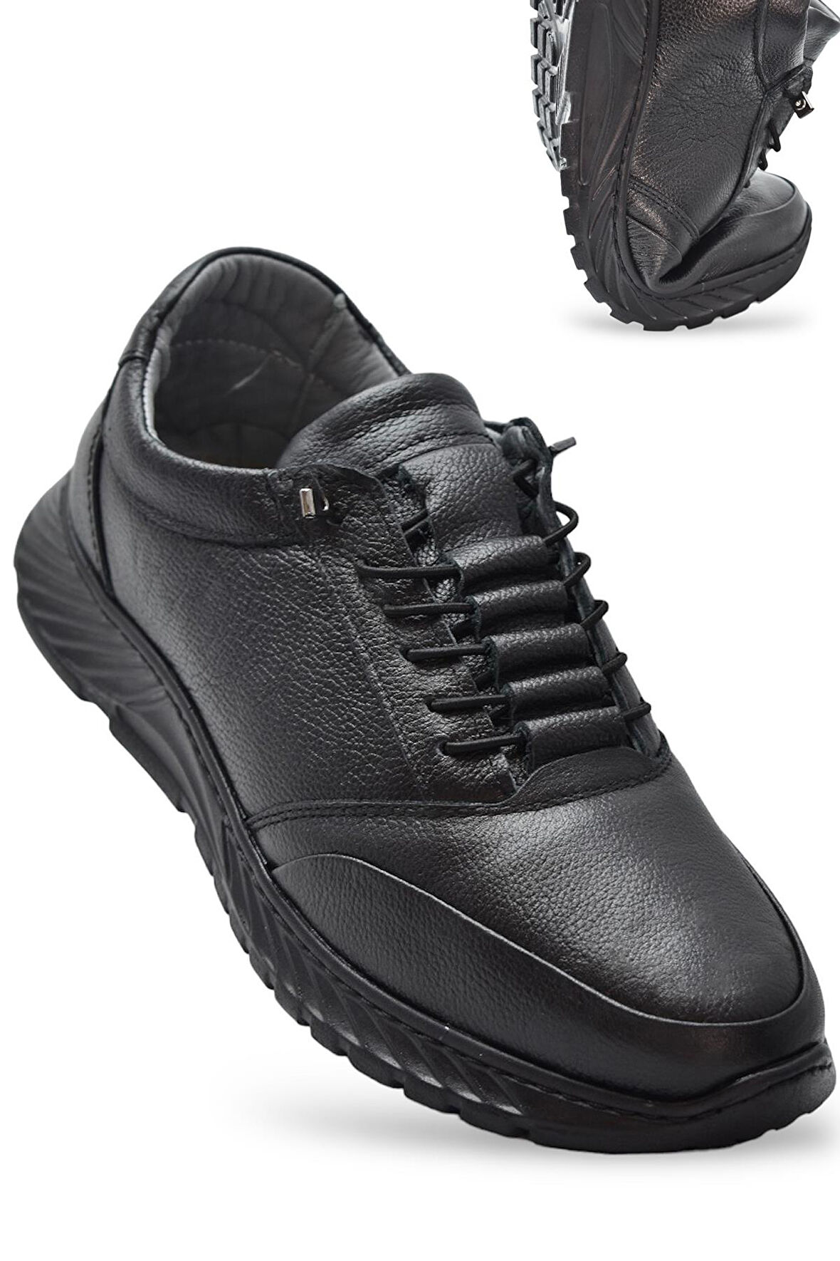 2046 Tam Ortopedik Taban Hakiki Deri Erkek Ayakkabı Günlük Erkek Deri Ayakkabı Hafif Poli Taban