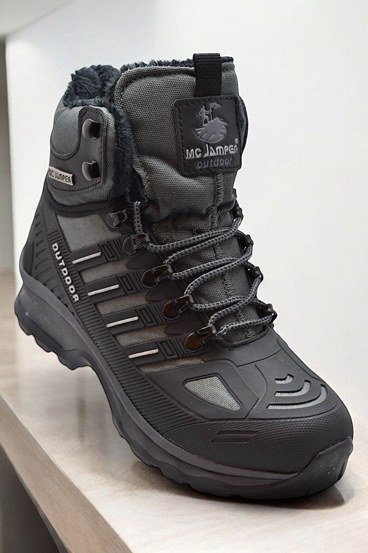 1823 Ortopedik Taban Trekking Outdoor Fermuarlı Erkek Bot İçi Kürklü