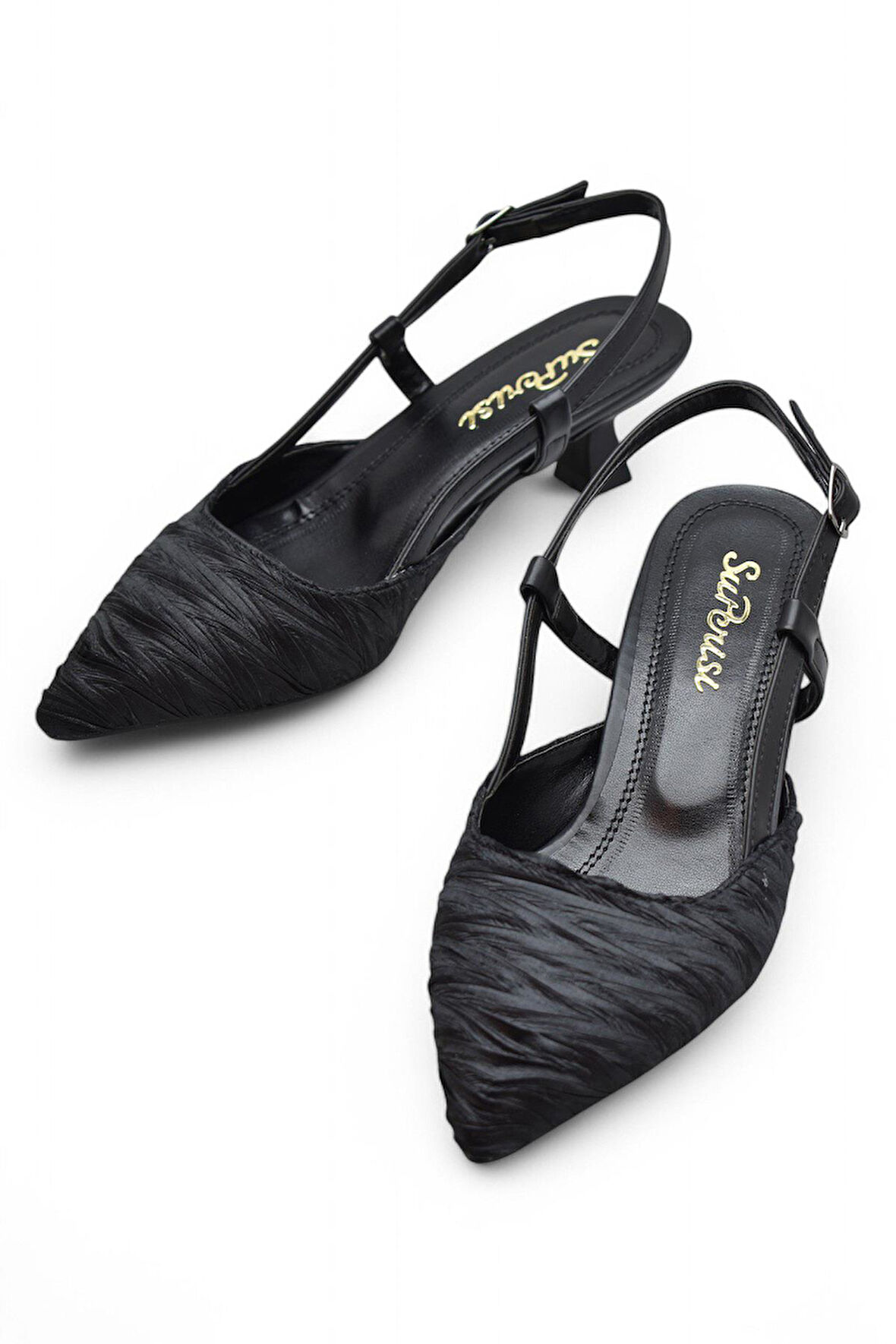 9827 Kadın Topuklu Ayakkabı 4 cm Abiye Düğün Nişan Kına Gecesi Ayakkabısı