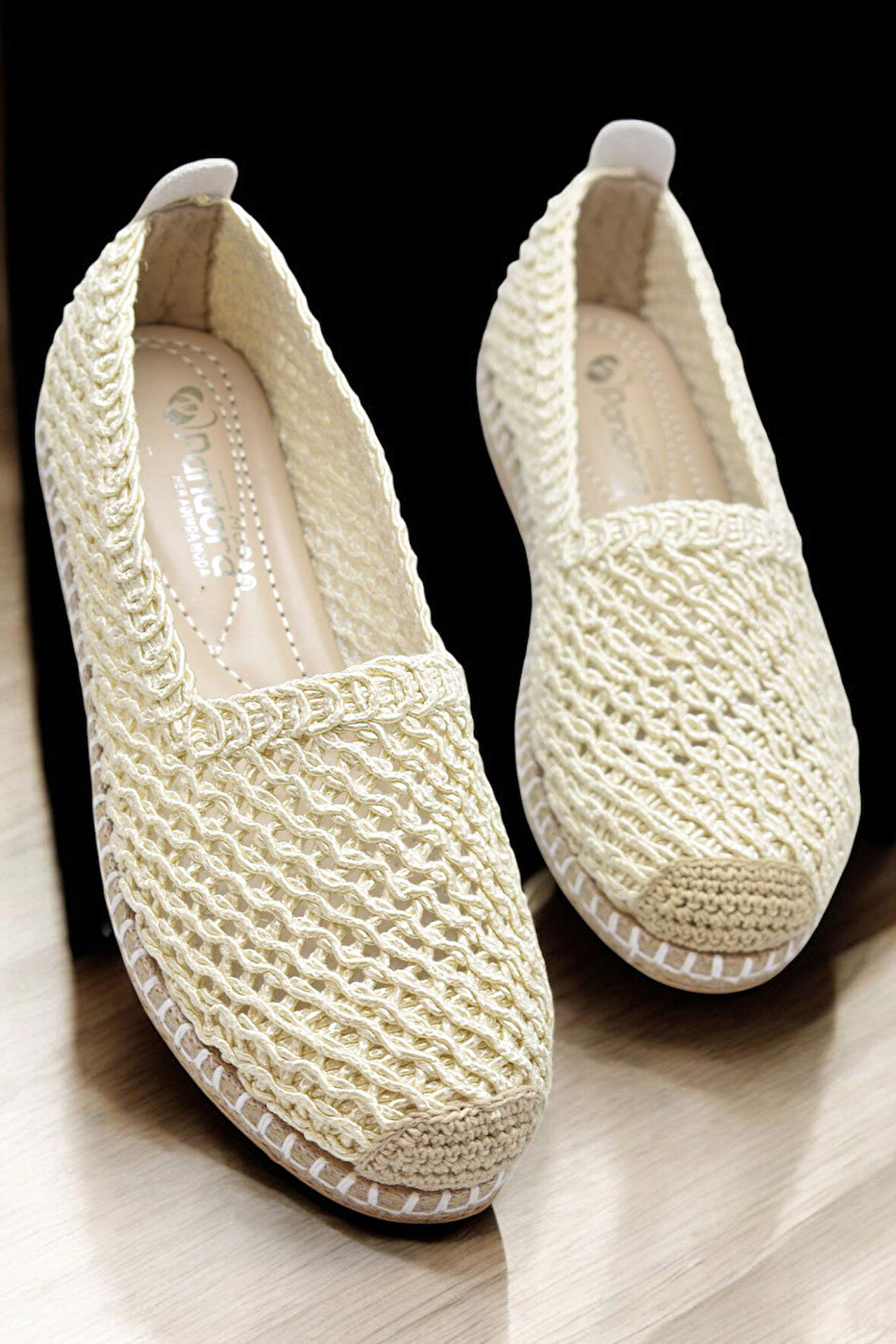 Y25.82.199  Rahat Taban Günlük Kadın Örgü Babet Ayakkabı Kadın Spor Babet