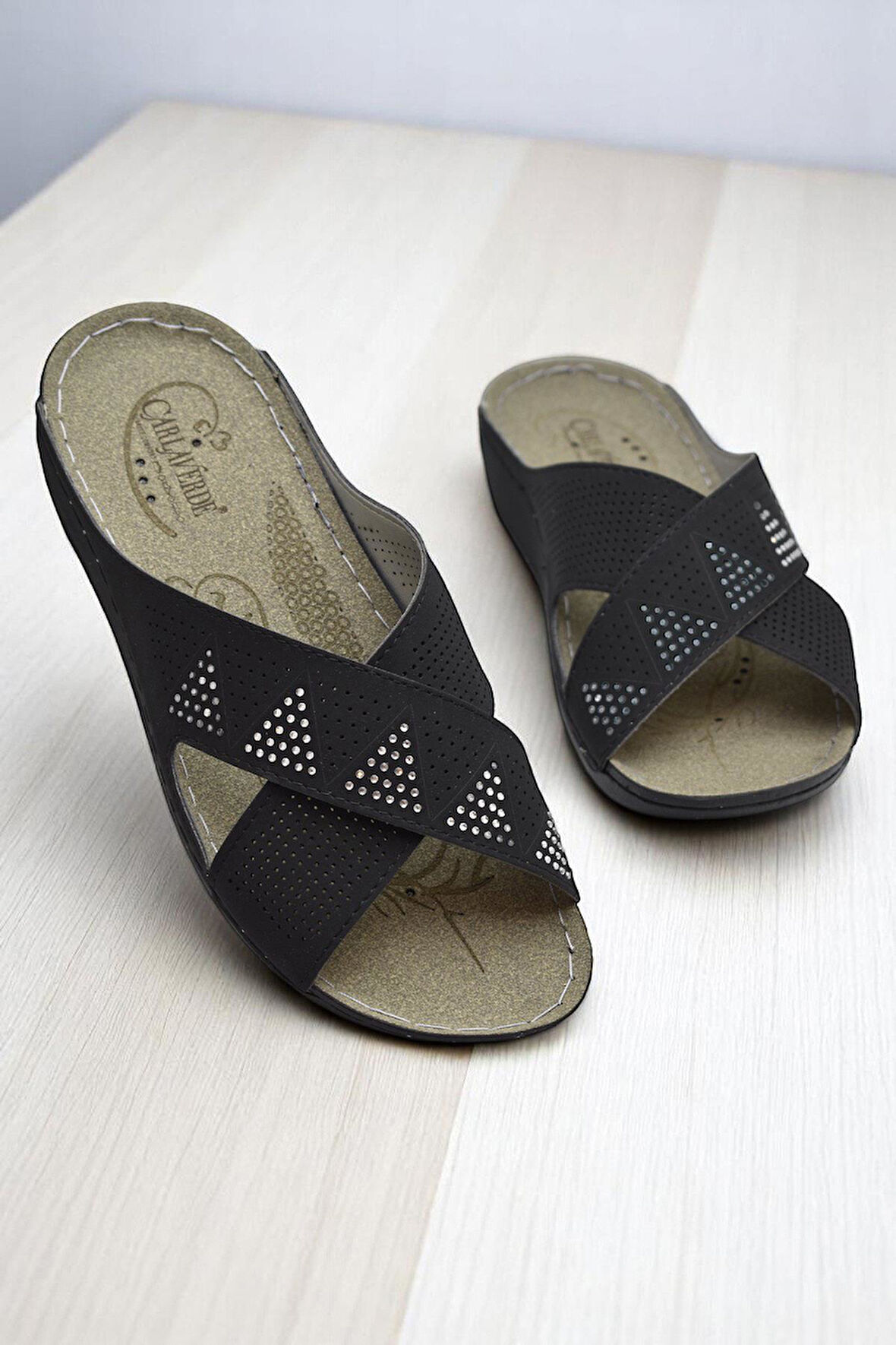 140525  TAM Ortopedik Taban Günlük Kadın Terlik Anatomik Taban