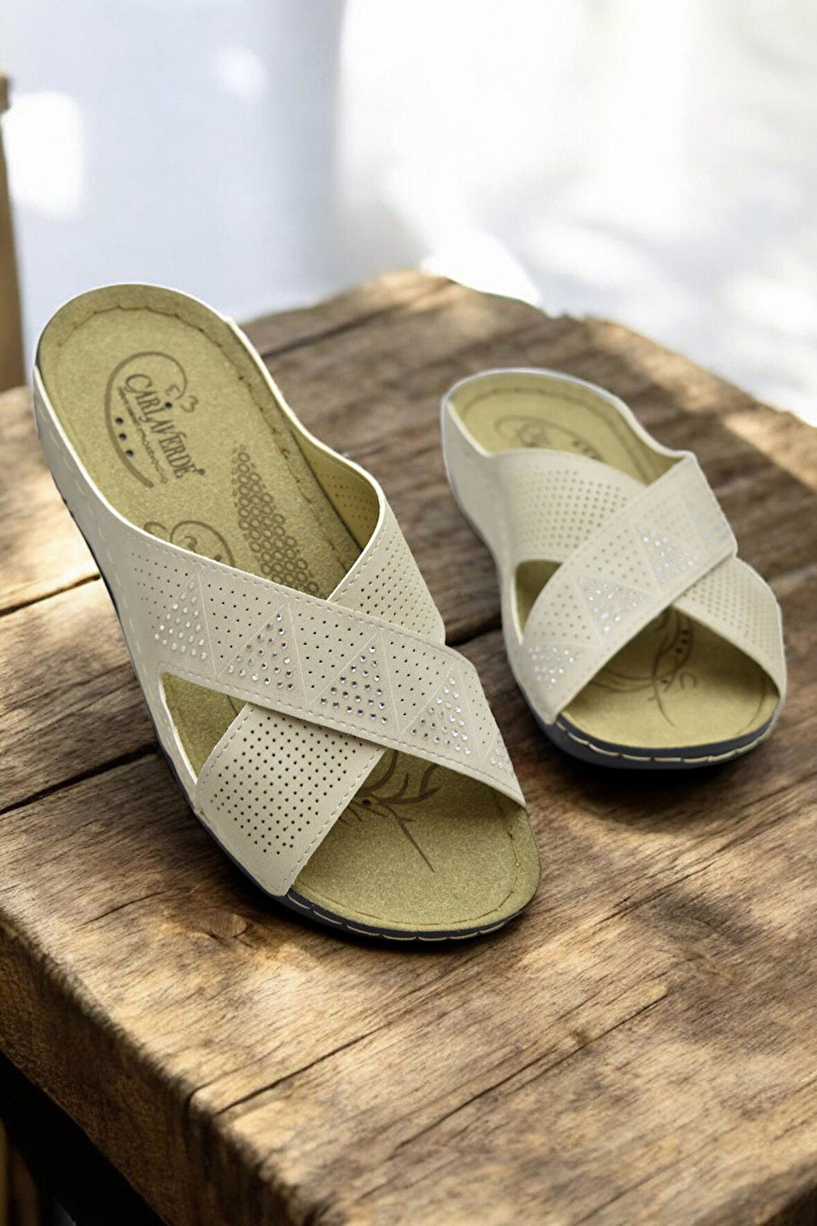 140525  TAM Ortopedik Taban Günlük Kadın Terlik Anatomik Taban