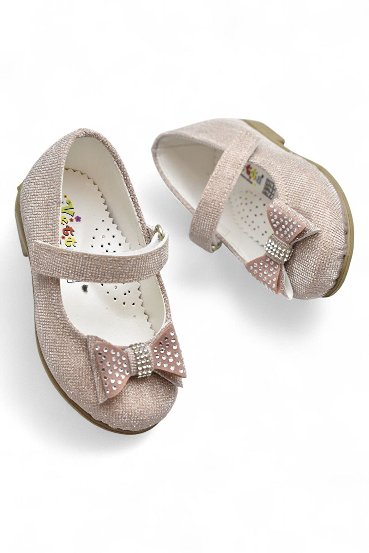 5951 Rahat Taban Tokalı Kız Çocuk Babet Ayakkabı Düğün Abiye Nişan Ev Babeti