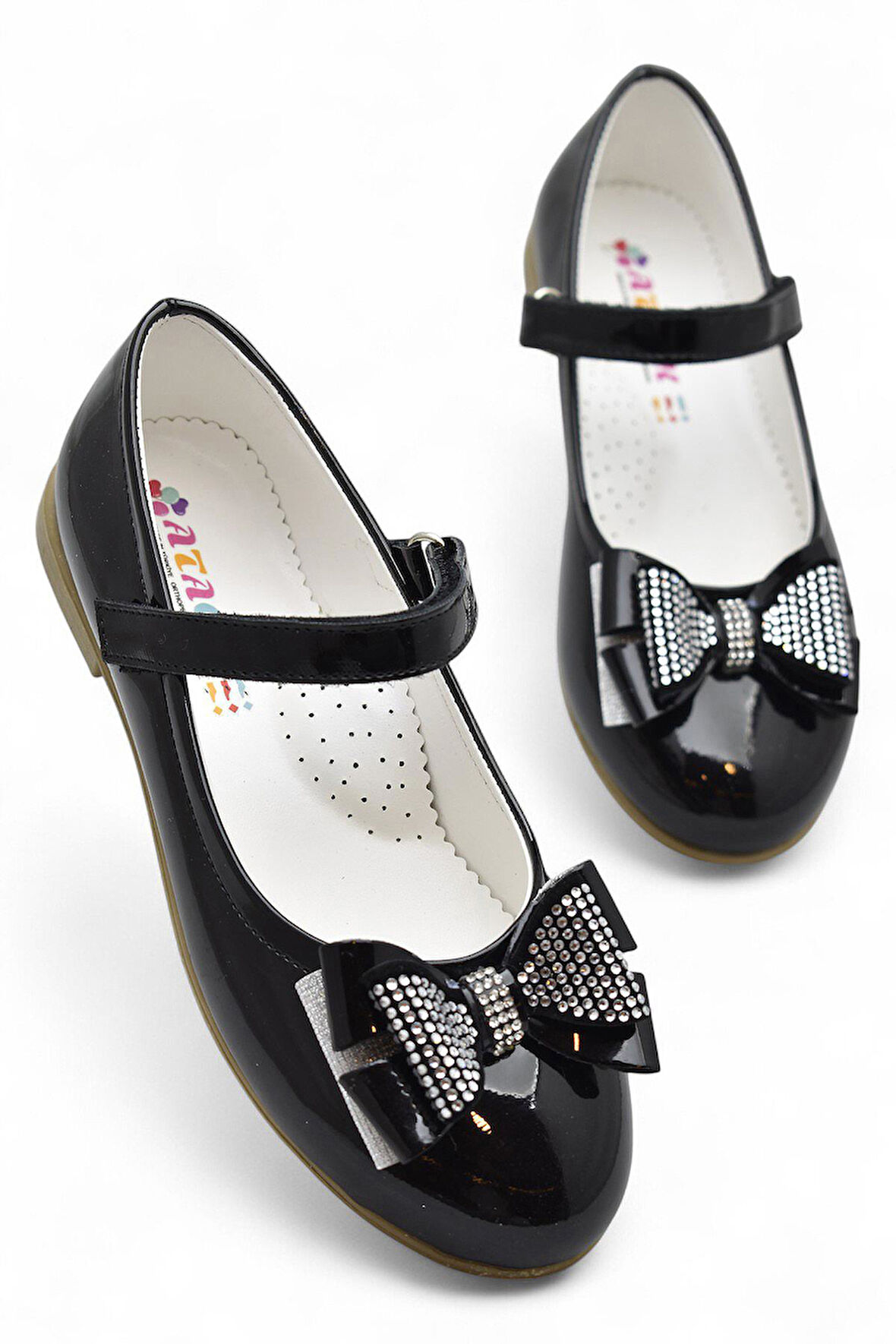 5952 Rahat Taban Tokalı Kız Çocuk Babet Ayakkabı Düğün Abiye Nişan Ayakkabısı