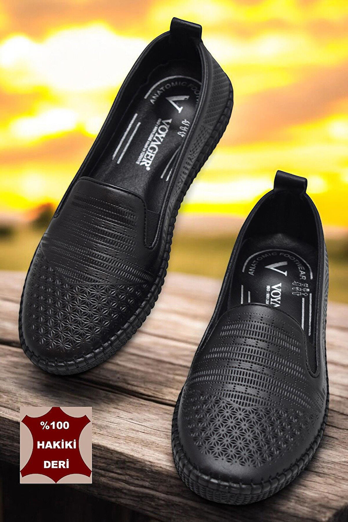 7232 Tam Ortopedik Taban Günlük Hakiki Deri Kadın Ayakkabı Kadın Babet Ayakkabı