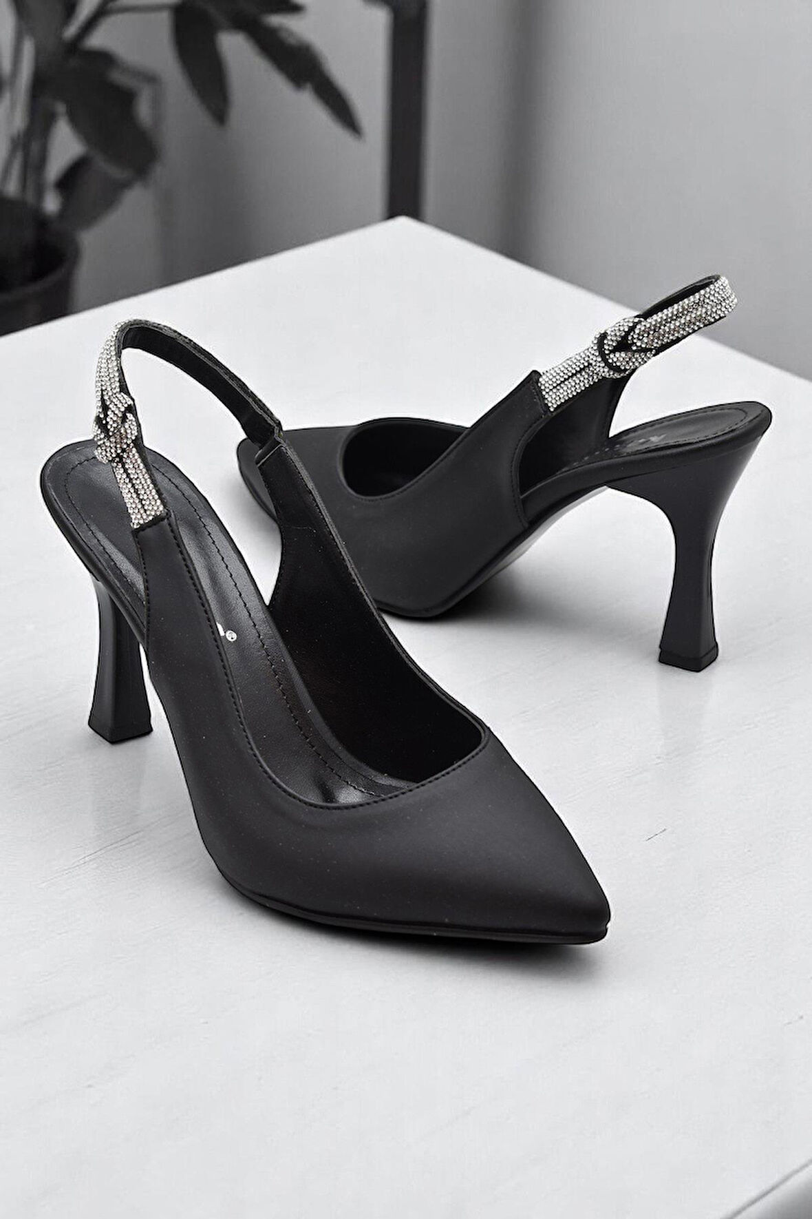 6509 9cm Kadın Topuklu Ayakkabı Stiletto Abiye Düğün Nişan Ayakkabısı