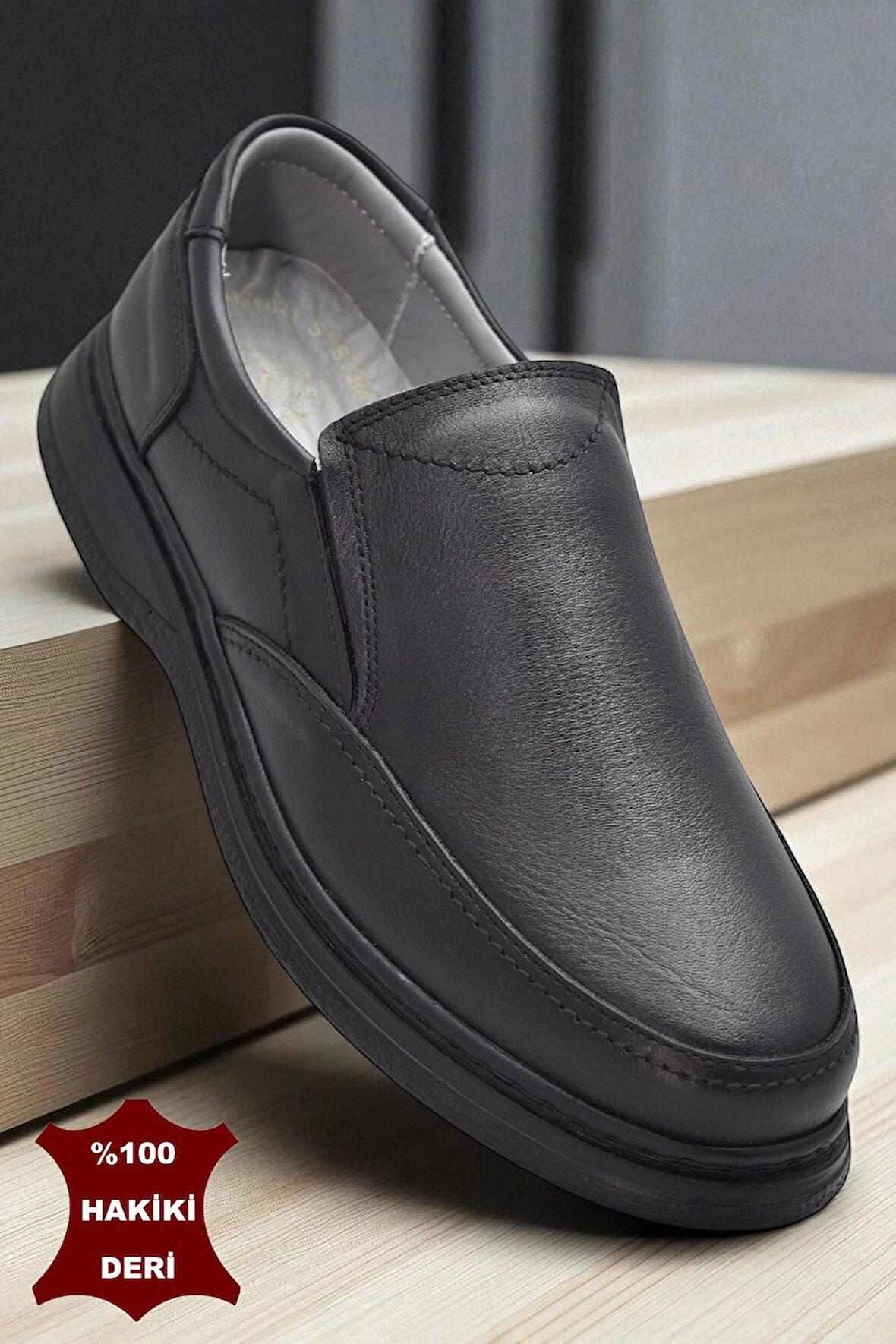 TAB450 Ortopedik Taban Hakiki Deri Erkek Ayakkabı Mevsimlik Baba Ayakkabısı