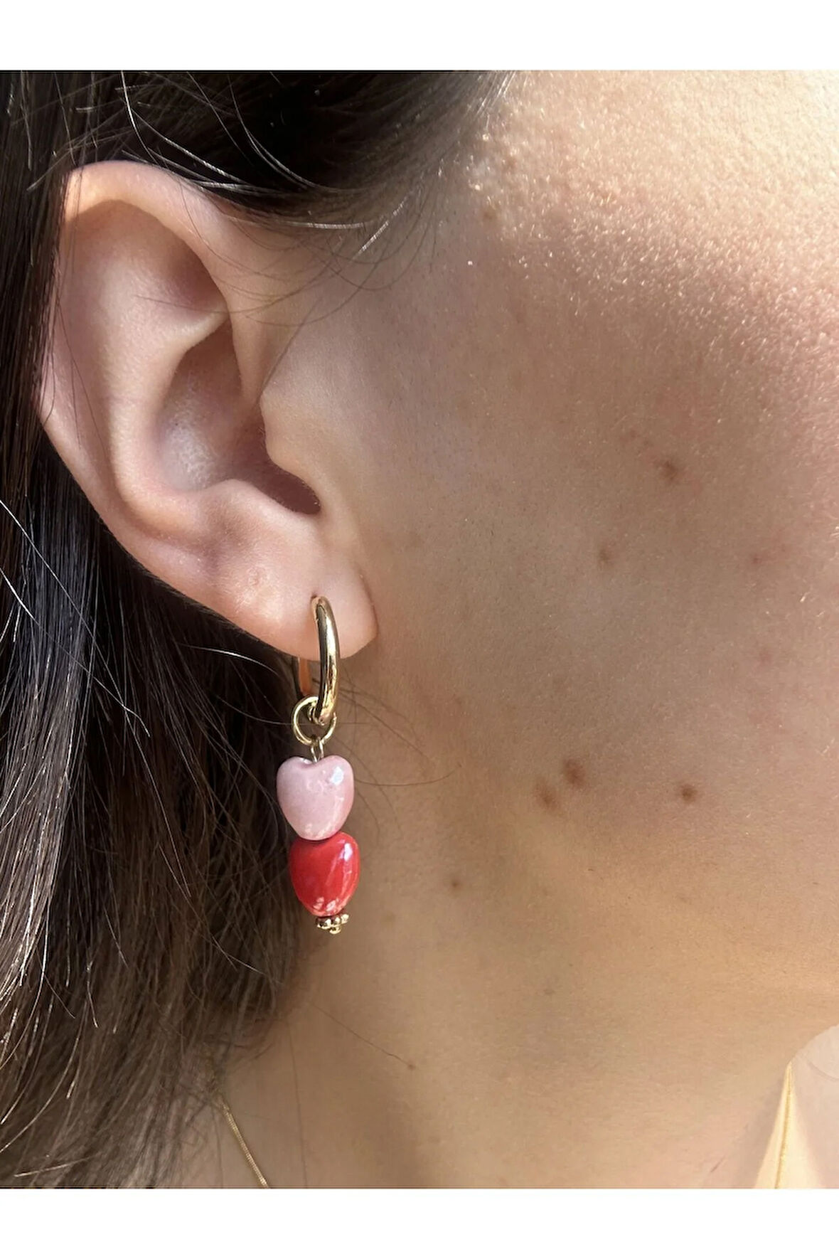 Renkli Çoklu Charm Küpe